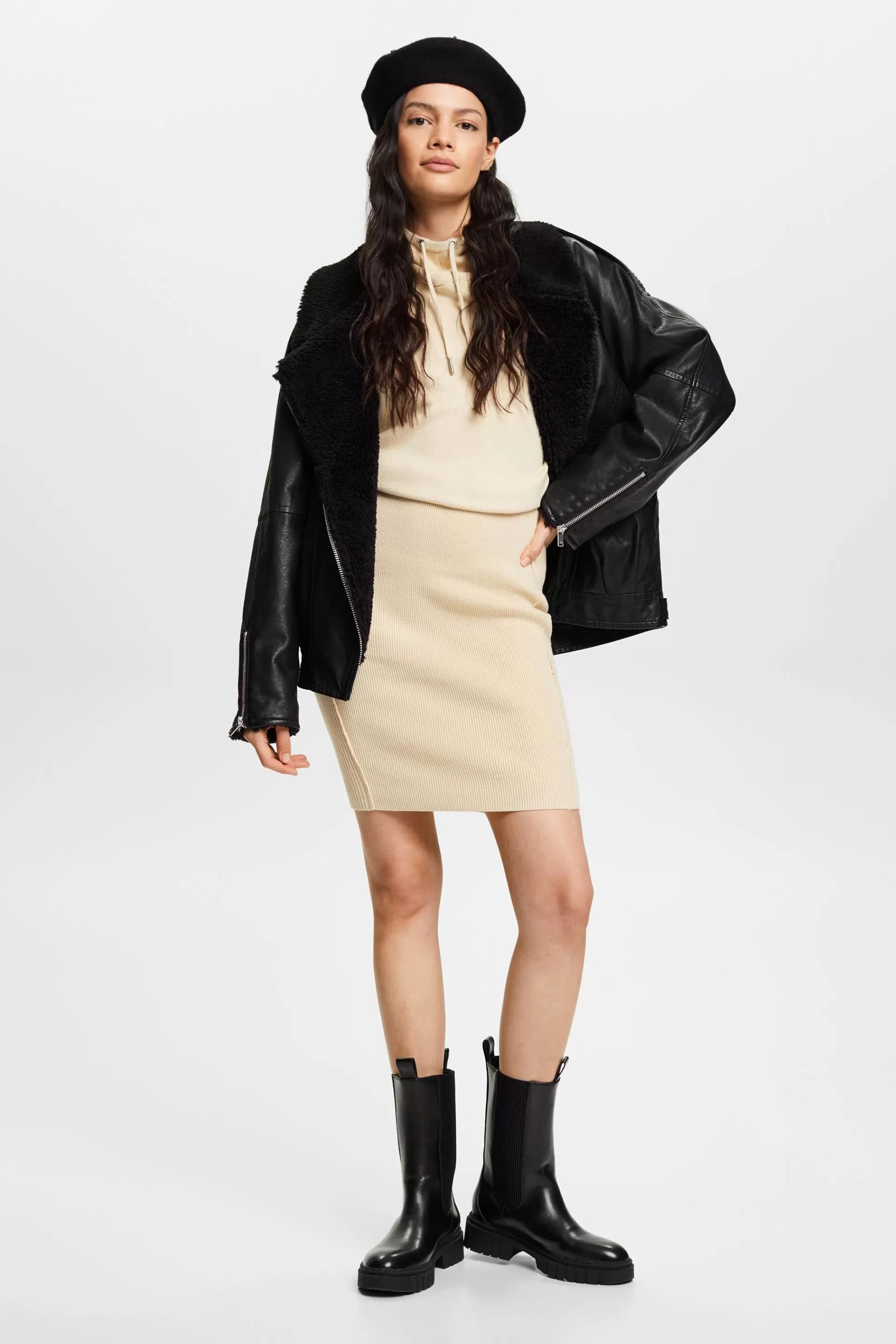 Sweatshirt-Kleid mit Kapuze-ESPRIT Store
