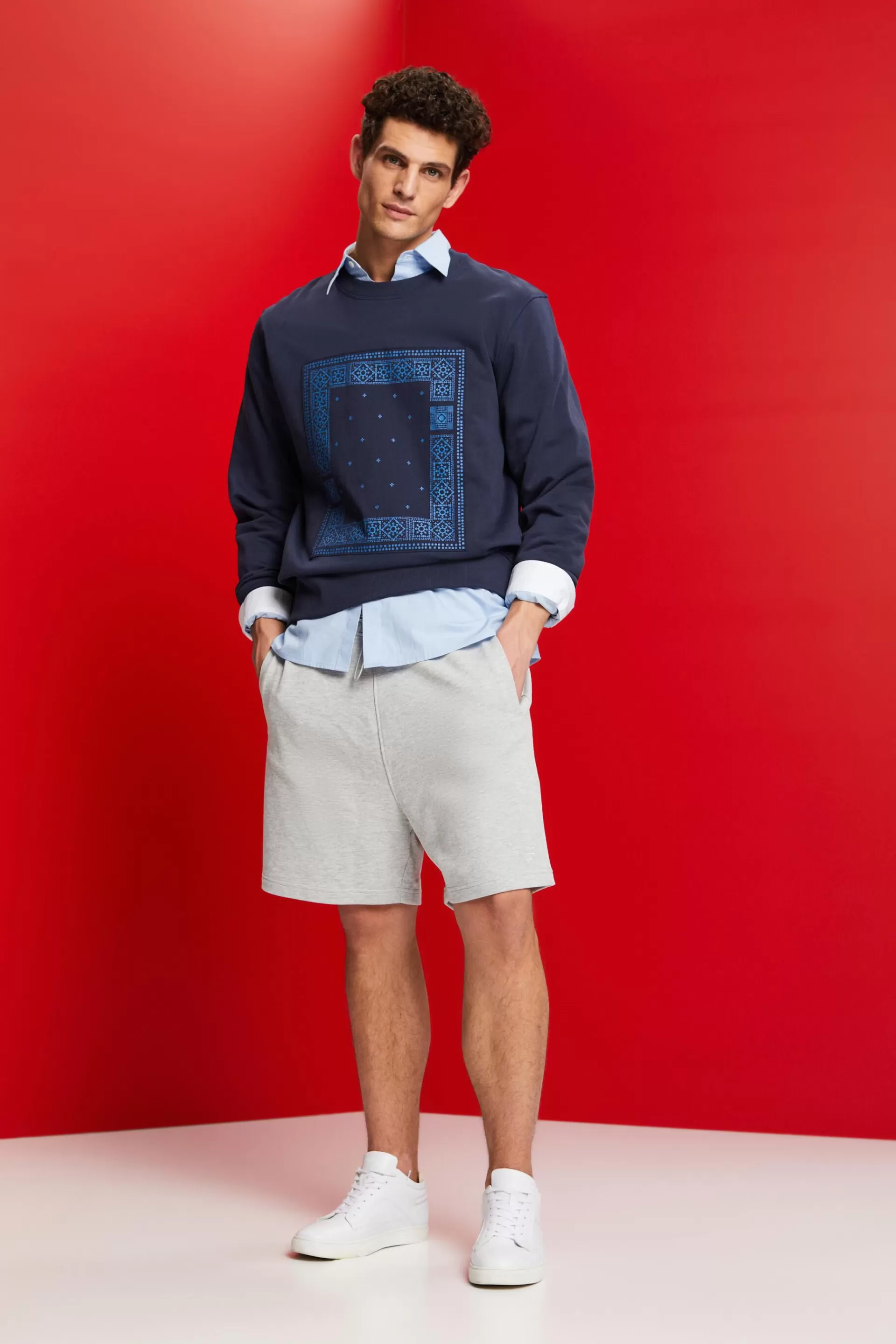 Sweatshorts aus Baumwollmix-ESPRIT Outlet