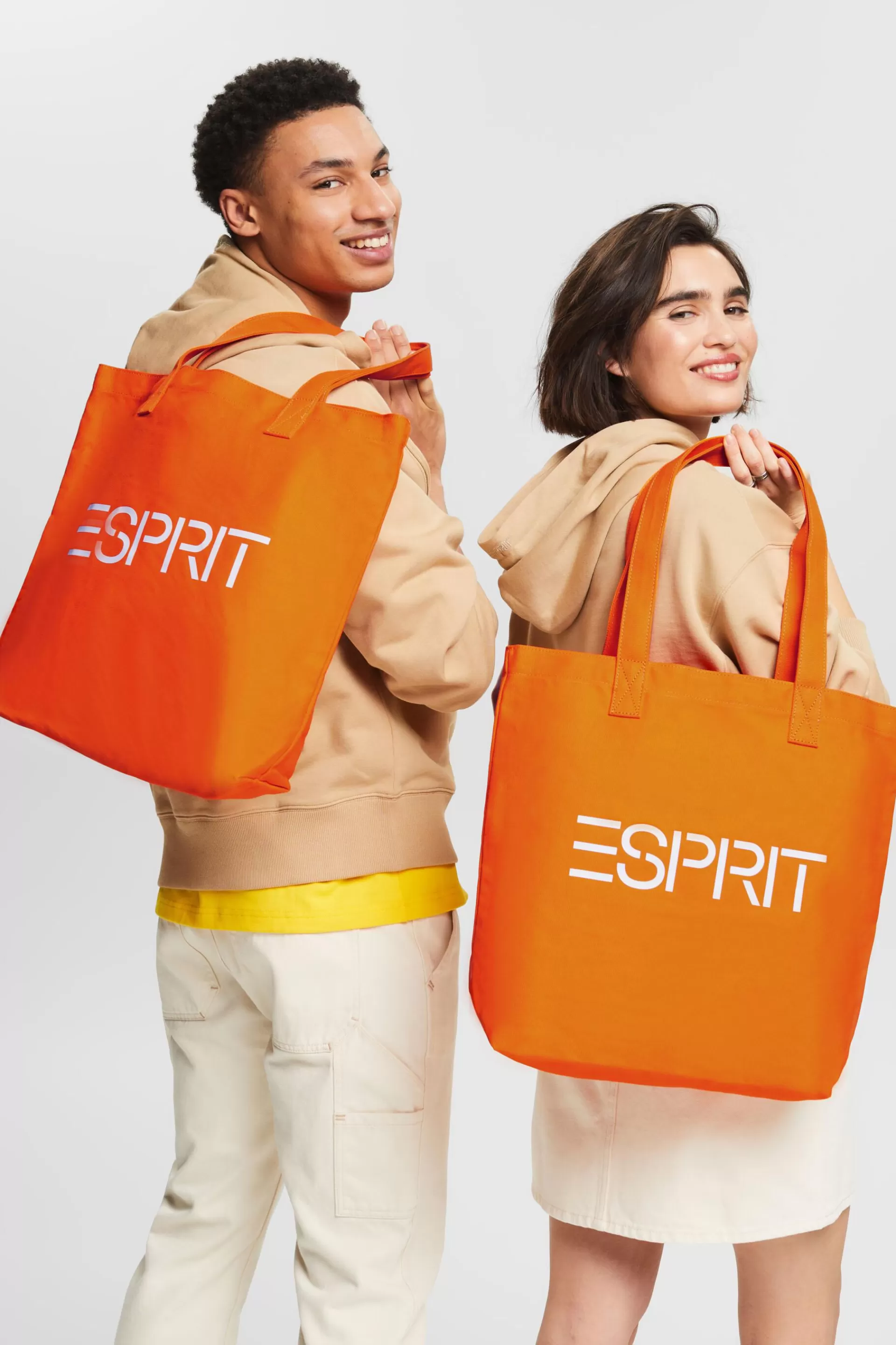 Tote Bag aus Baumwolle mit Logo-ESPRIT Cheap