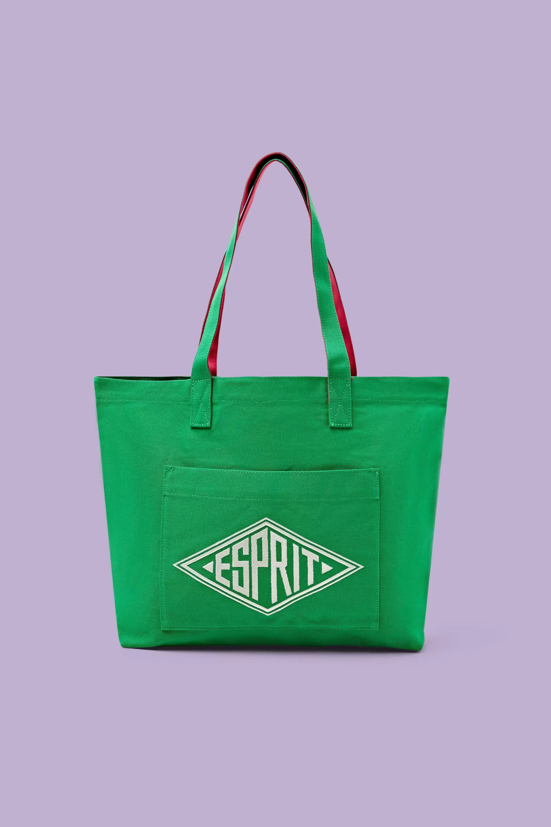 Tote Bag aus Canvas mit Logo-ESPRIT Cheap