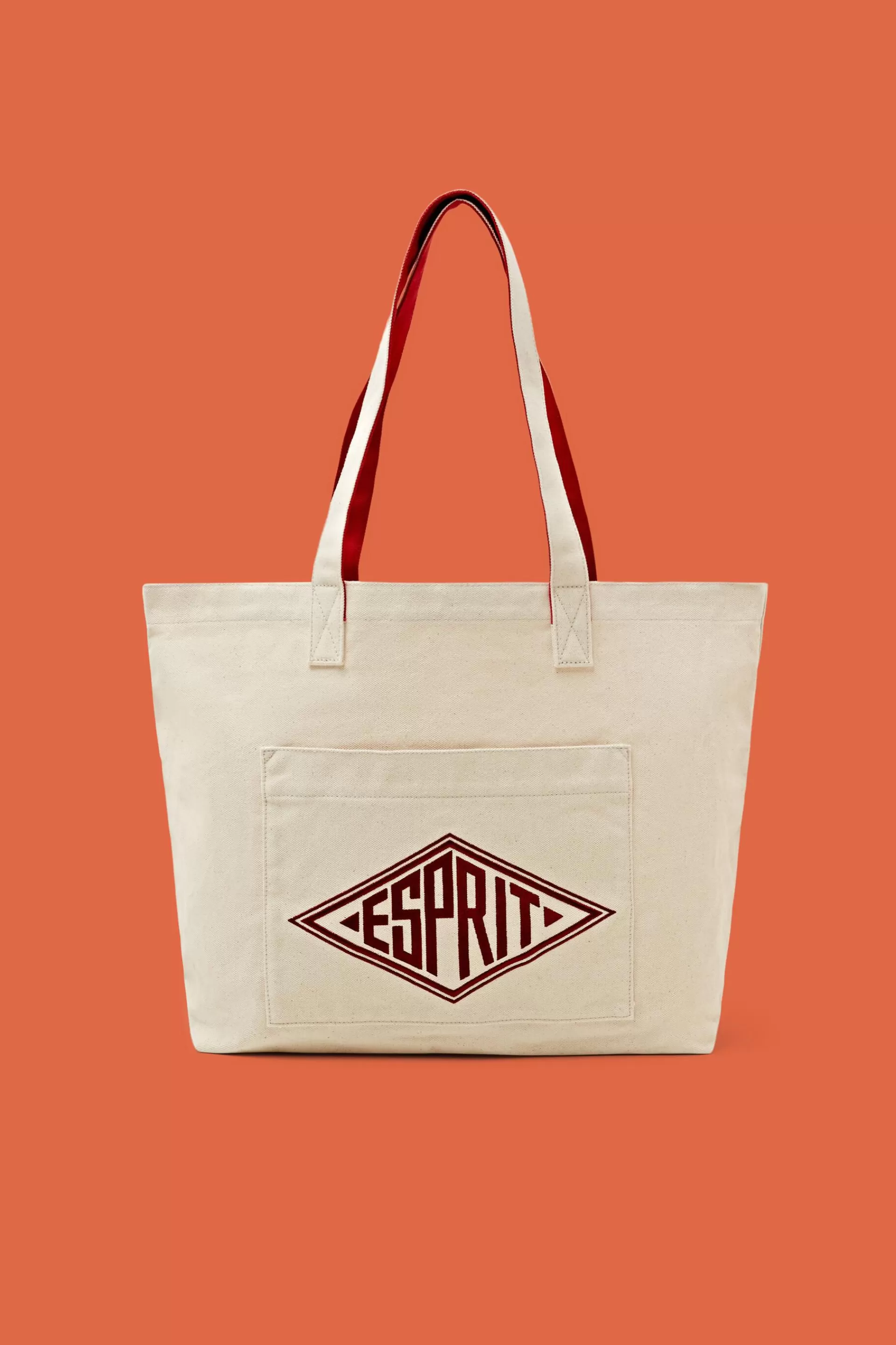 Tote Bag aus Canvas mit Logo-ESPRIT Clearance