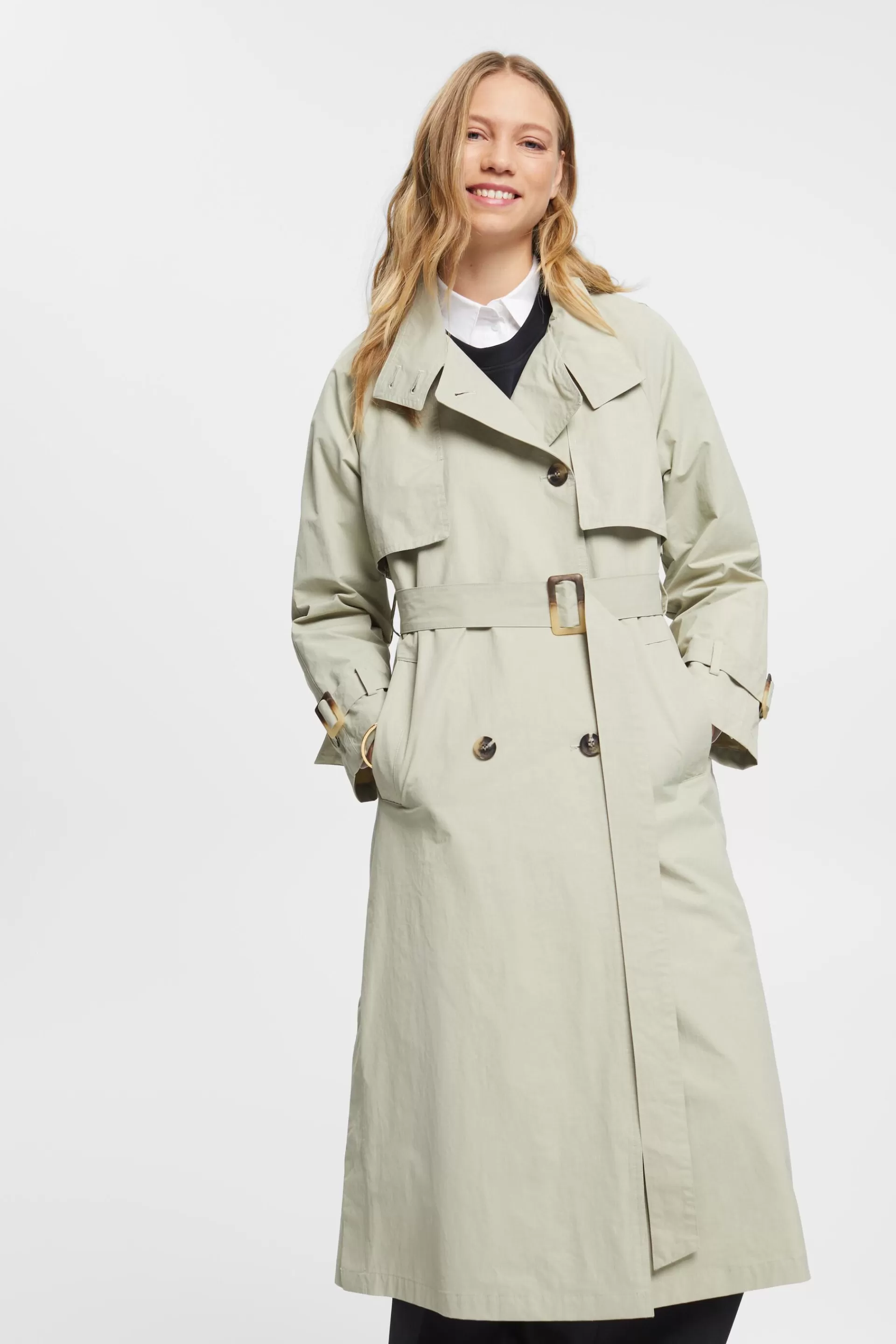 Trenchcoat mit Gürtel-ESPRIT Best