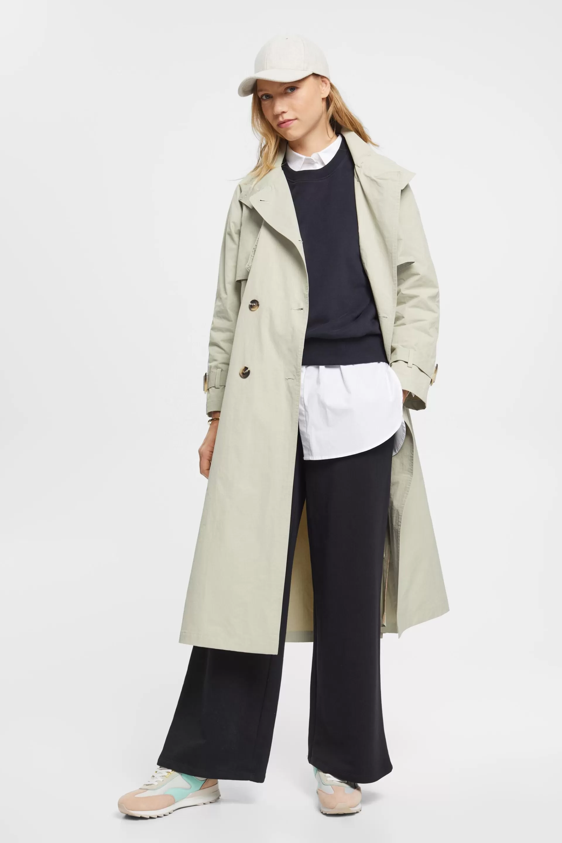 Trenchcoat mit Gürtel-ESPRIT Best