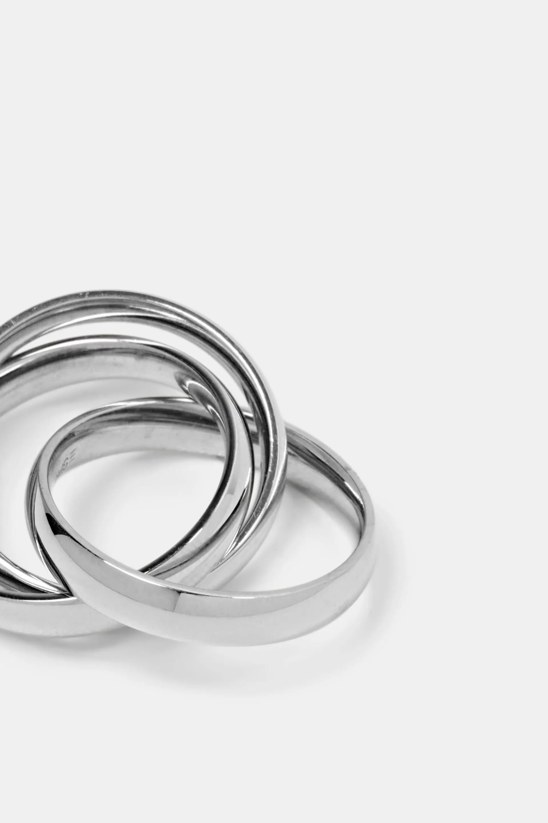 Trio-Ring aus Edelstahl-ESPRIT Clearance