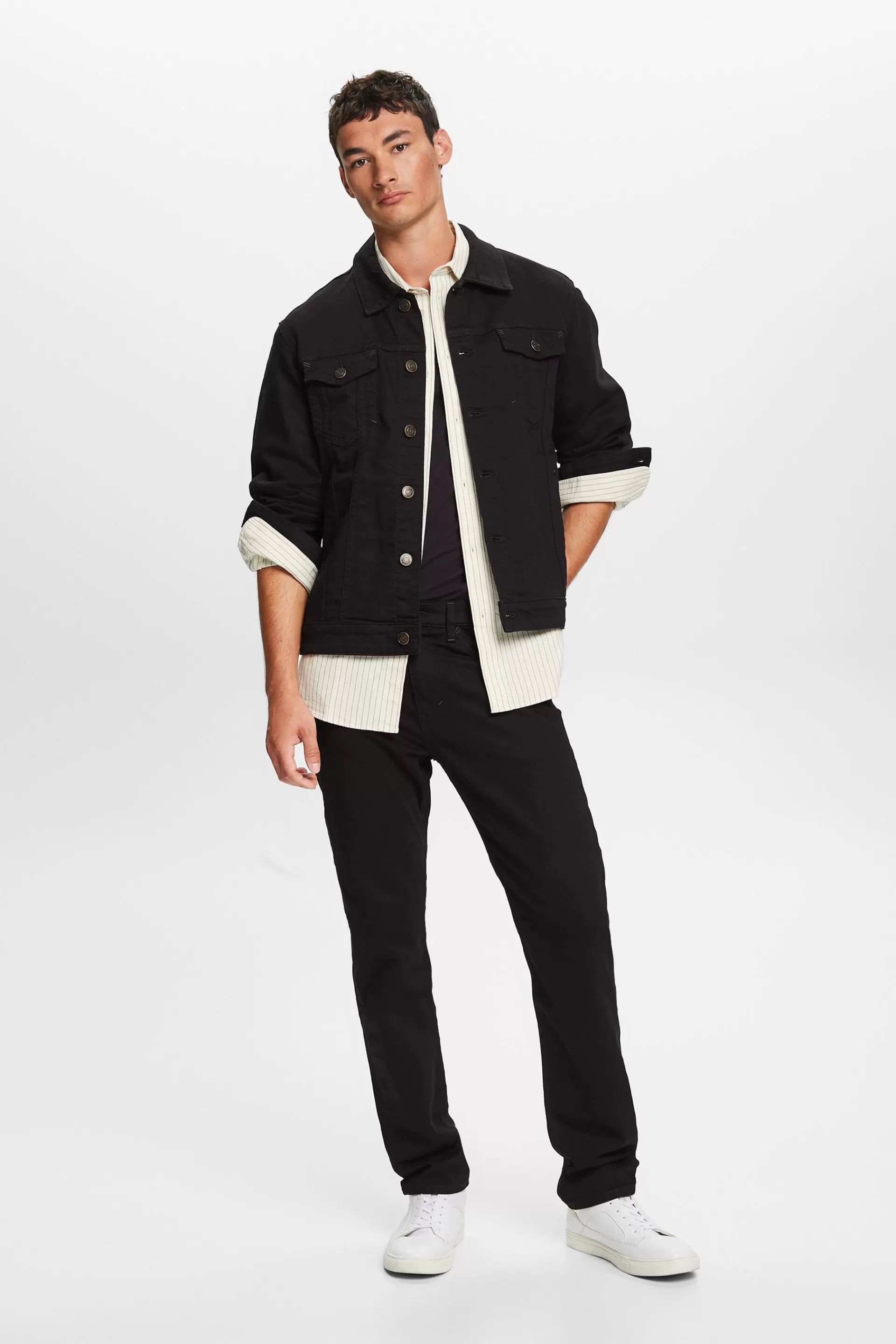 Truckerjacke aus Baumwolle-ESPRIT Fashion