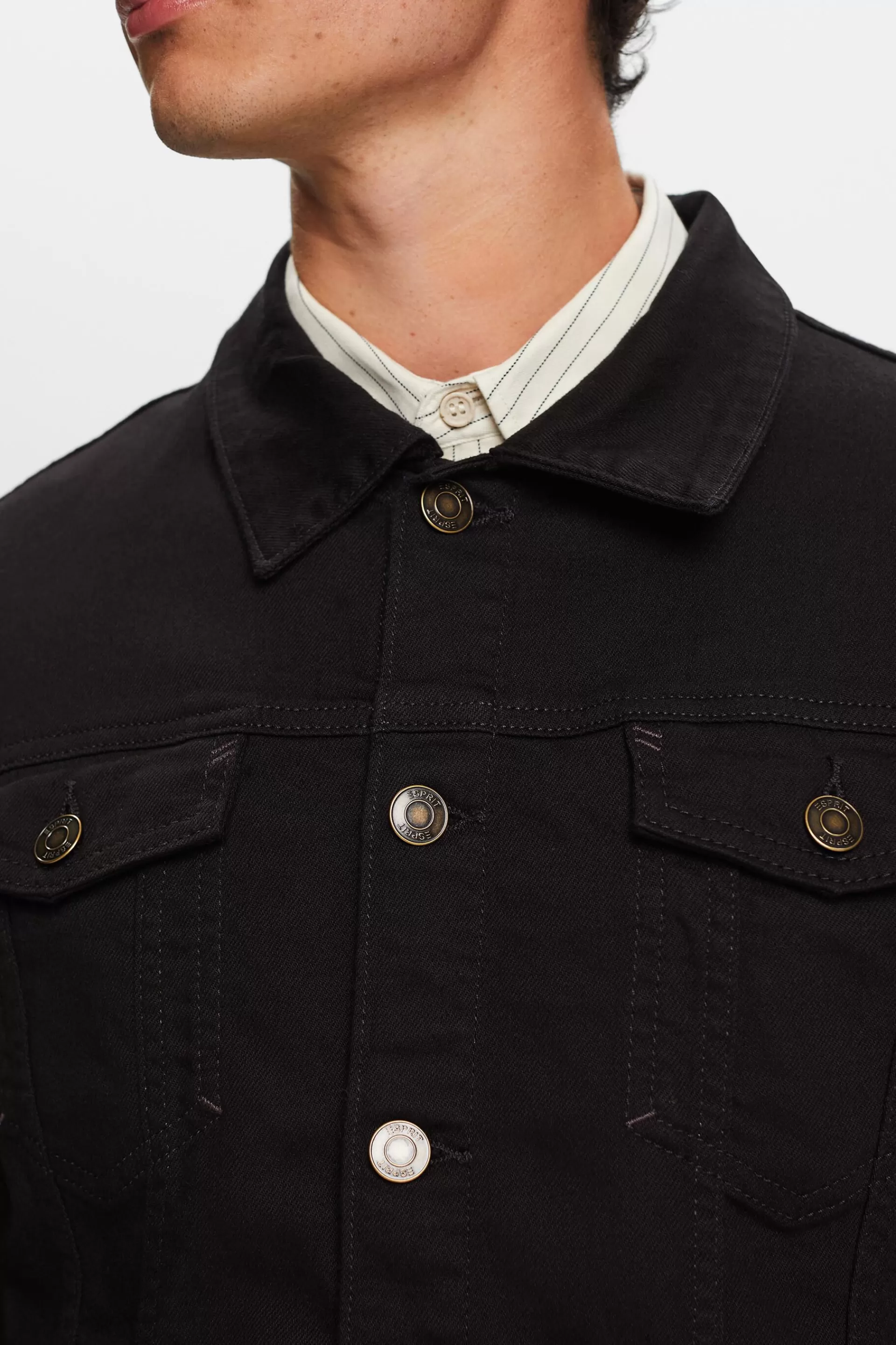 Truckerjacke aus Baumwolle-ESPRIT Fashion