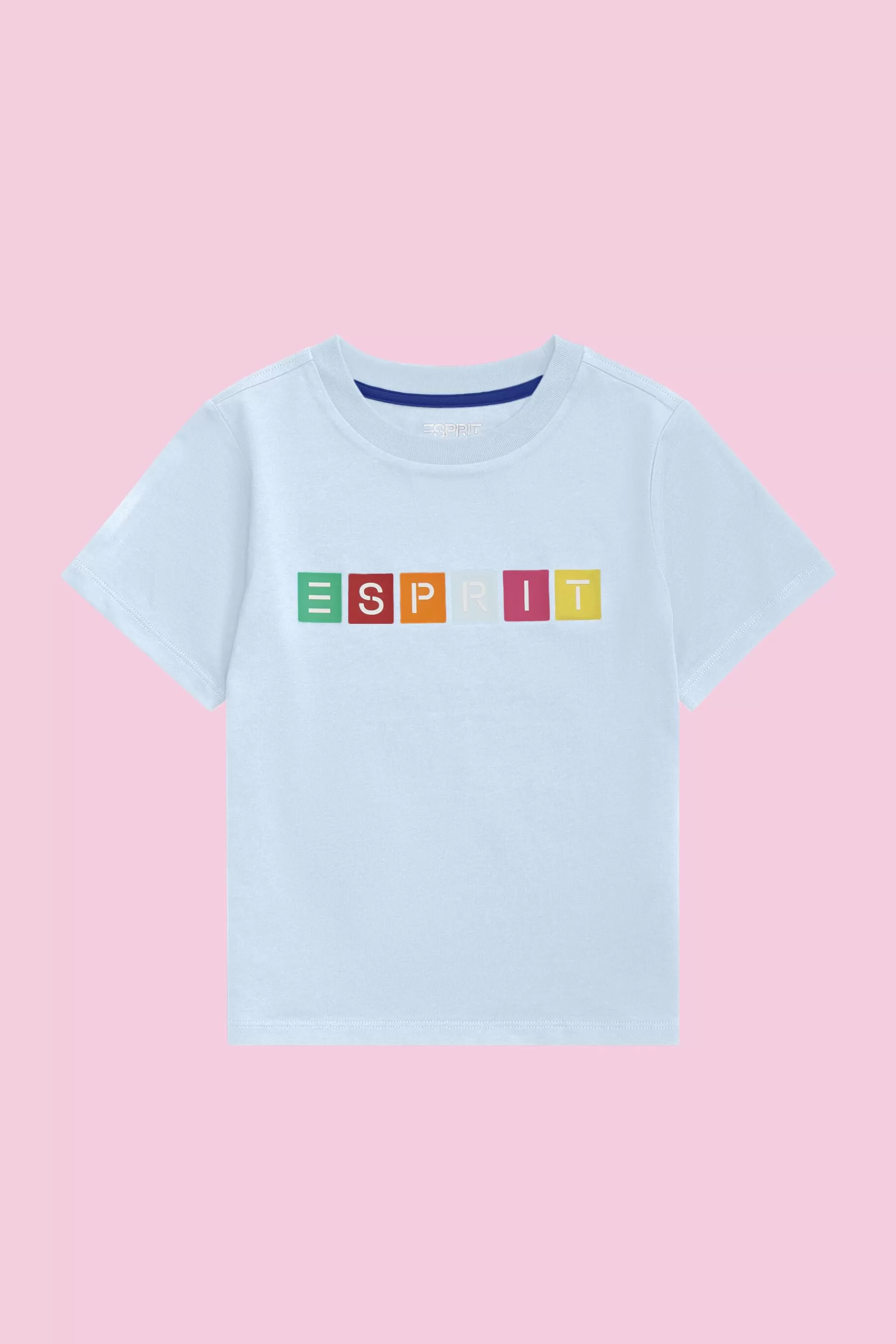 T-Shirt aus Bio-Baumwolle mit geometrischem Logo-ESPRIT Discount