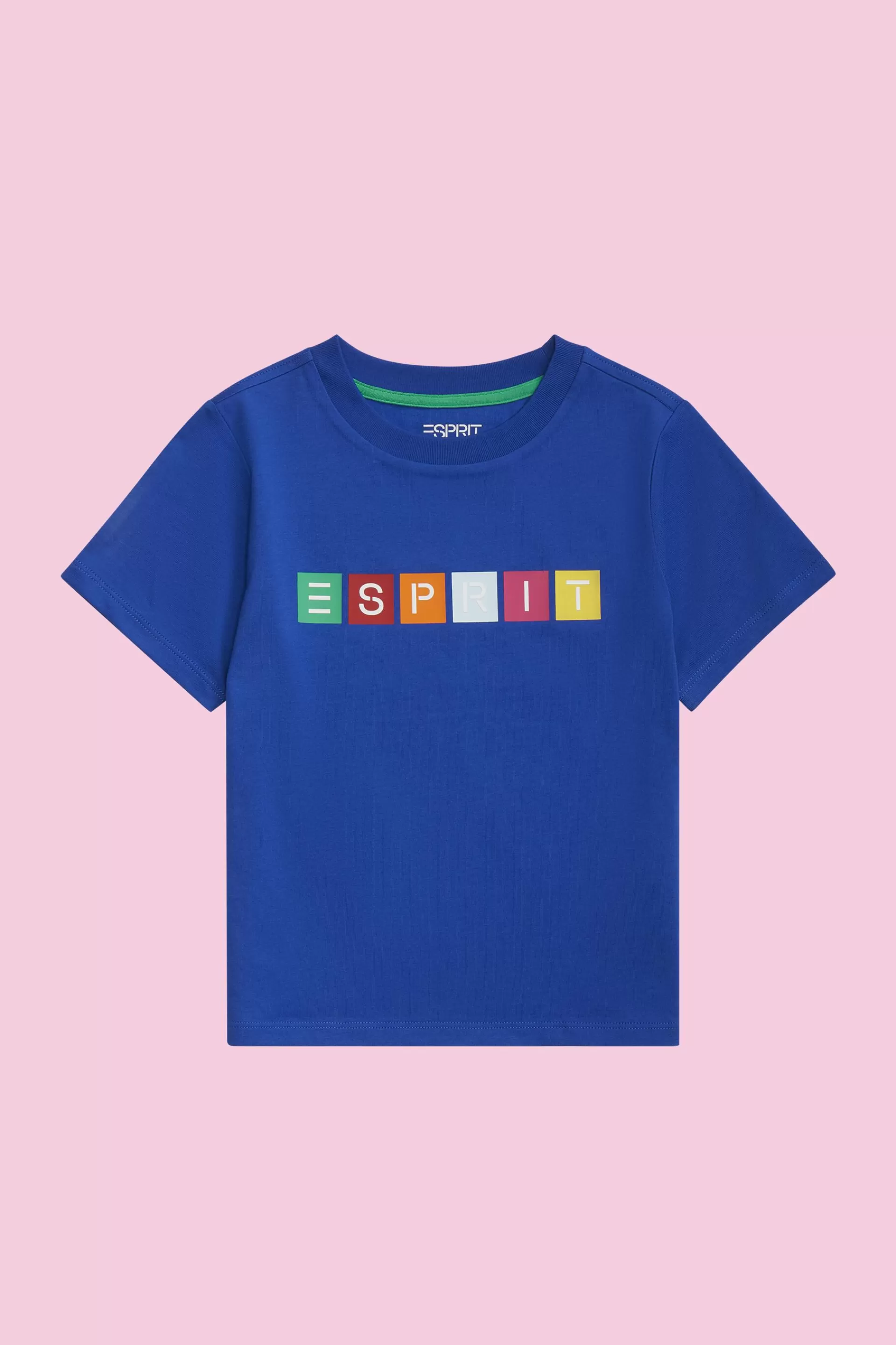 T-Shirt aus Bio-Baumwolle mit geometrischem Logo-ESPRIT Flash Sale