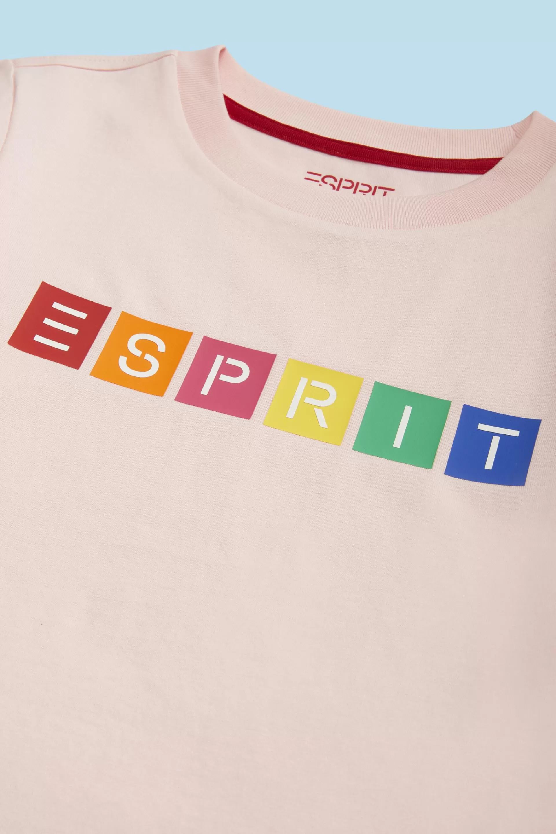 T-Shirt aus Bio-Baumwolle mit geometrischem Logo-ESPRIT Sale
