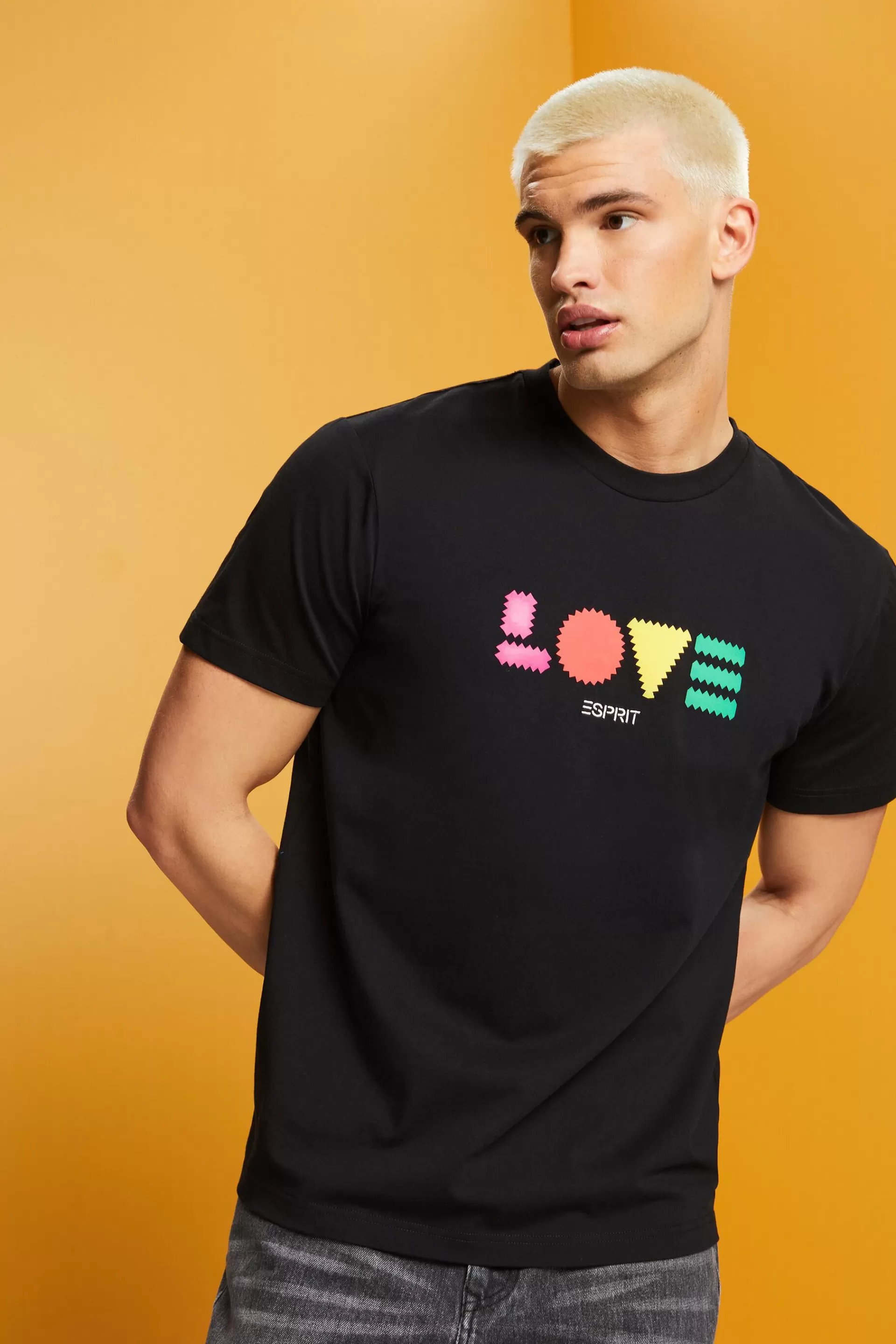 T-Shirt aus Bio-Baumwolle mit geometrischem Print-ESPRIT Best Sale