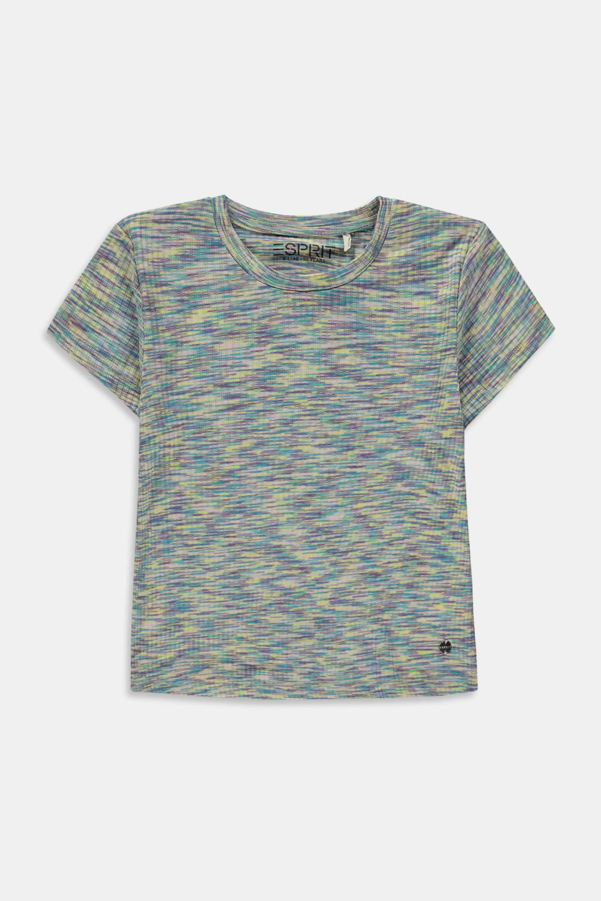 T-Shirt in melierter Optik-ESPRIT Store
