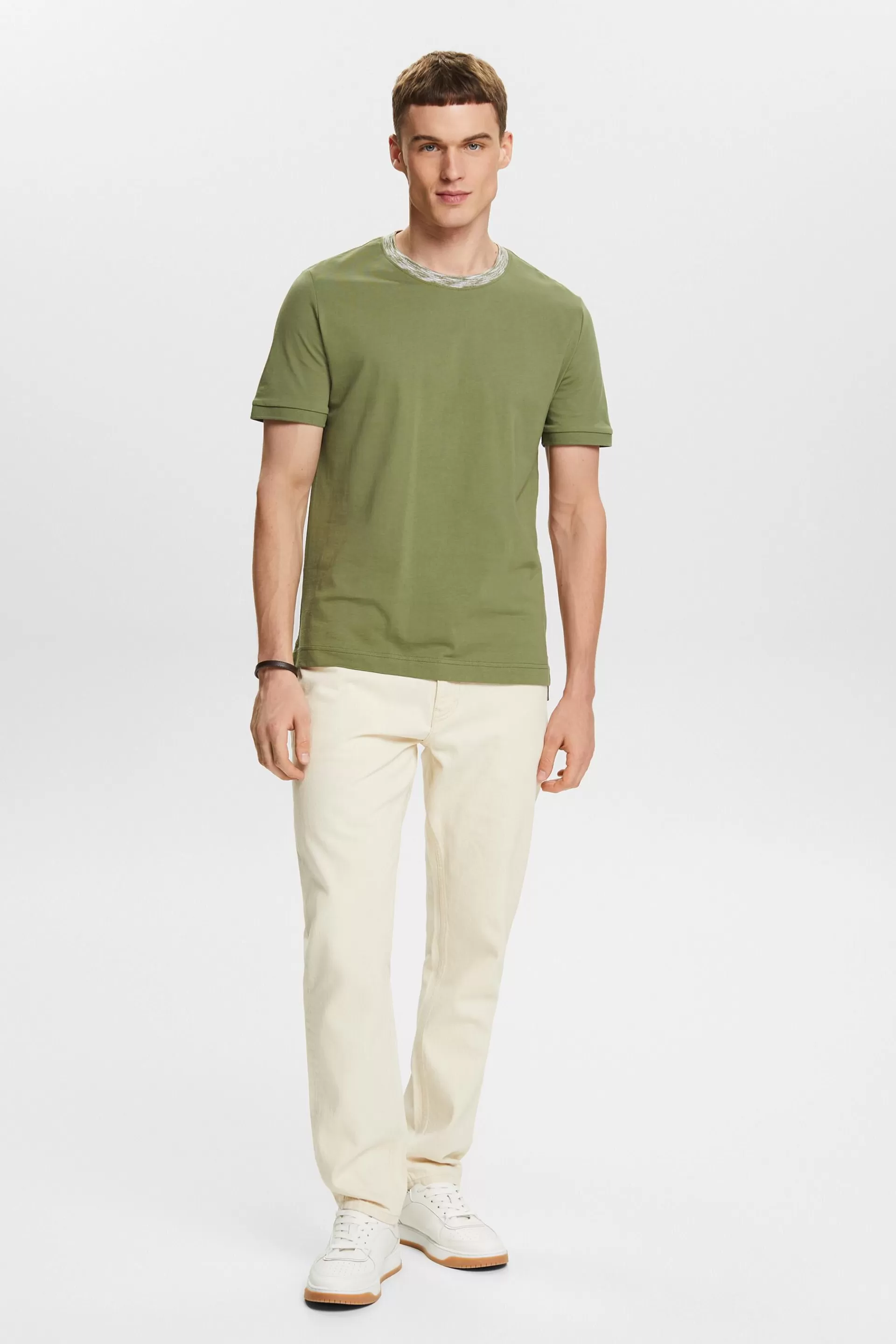 T-Shirt in Space-Dye-Optik-ESPRIT Cheap