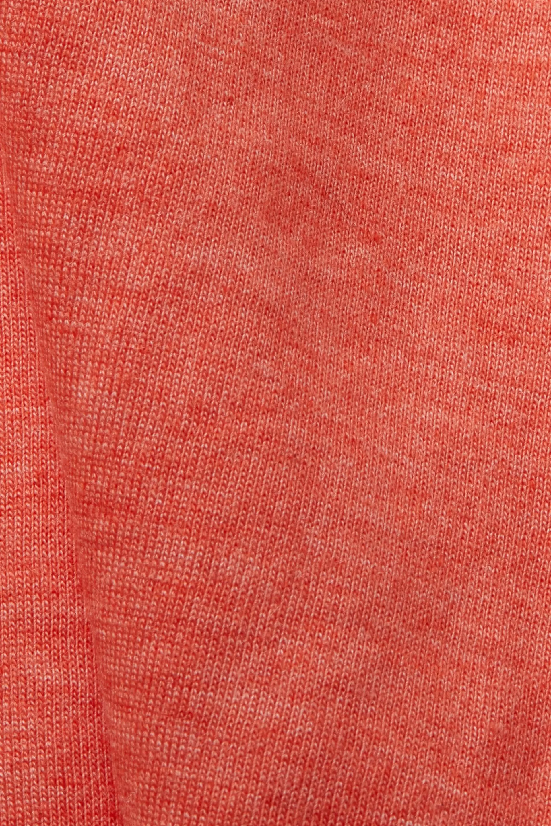 T-Shirt mit floraler Paspelierung, TENCEL™-ESPRIT Clearance