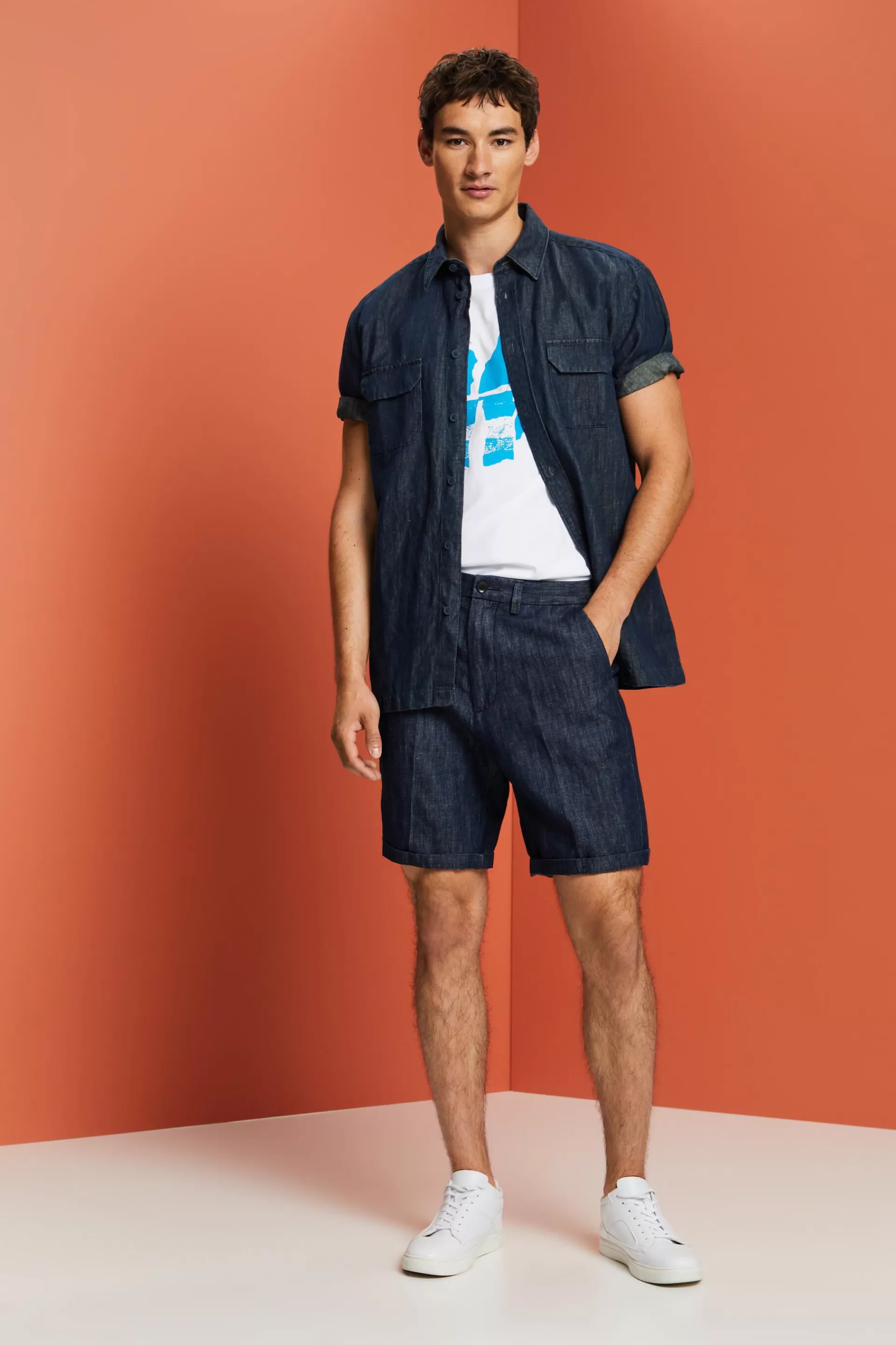 T-Shirt mit Frontprint, 100% Baumwolle-ESPRIT Outlet