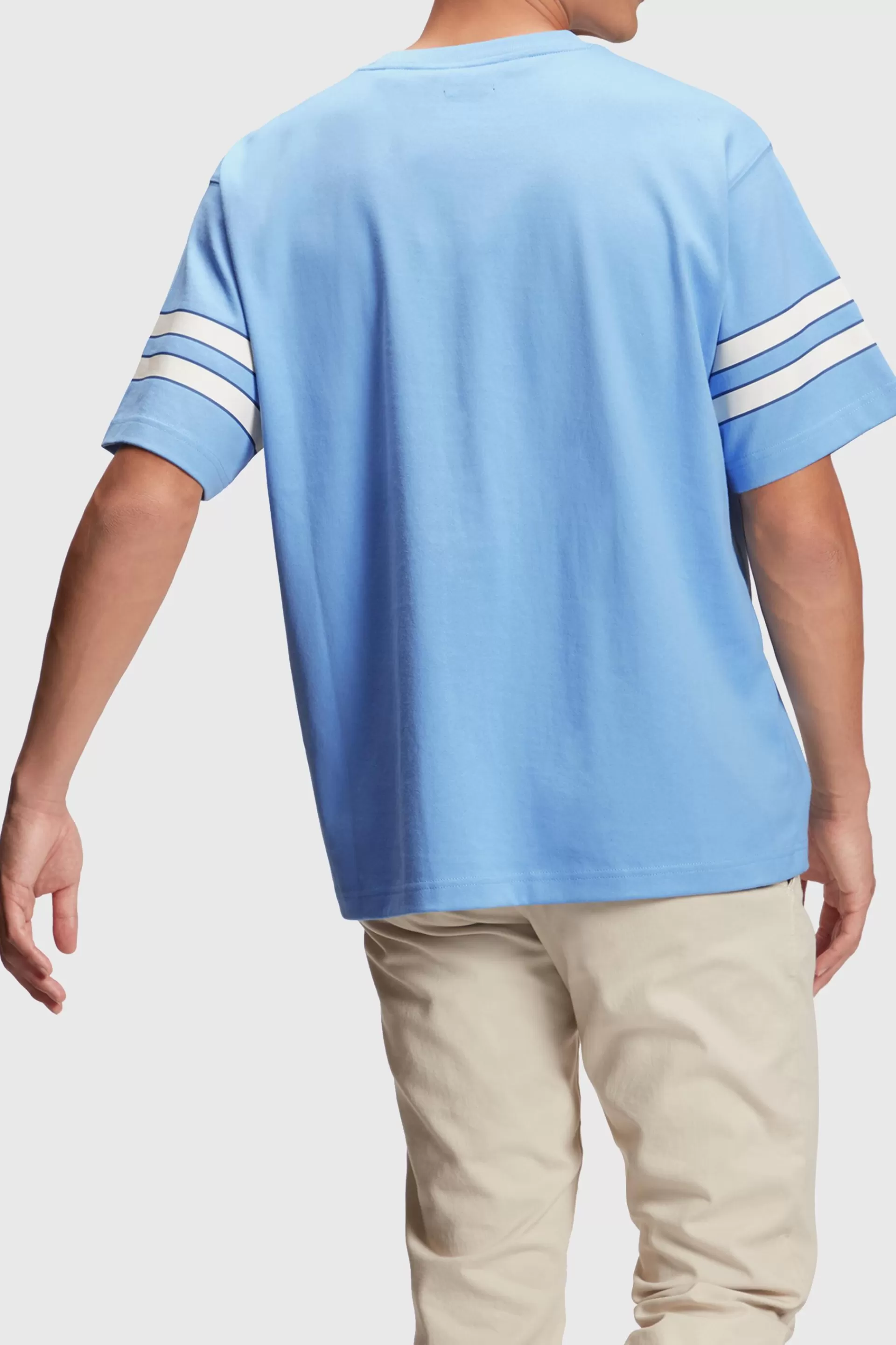 T-Shirt mit grafischem Print und Streifen am Ärmel-ESPRIT Outlet