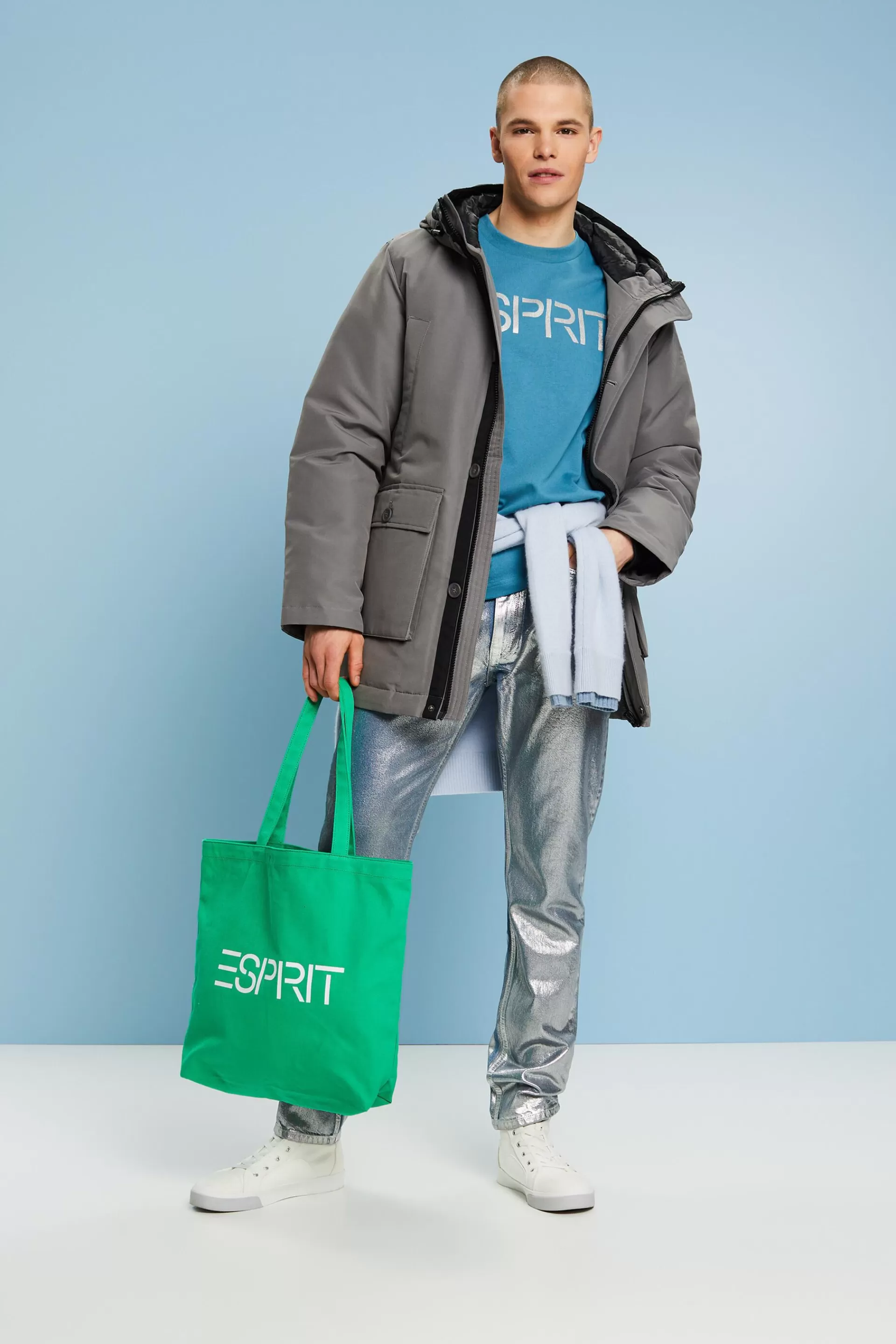 T-Shirt mit Logoprint-ESPRIT Online