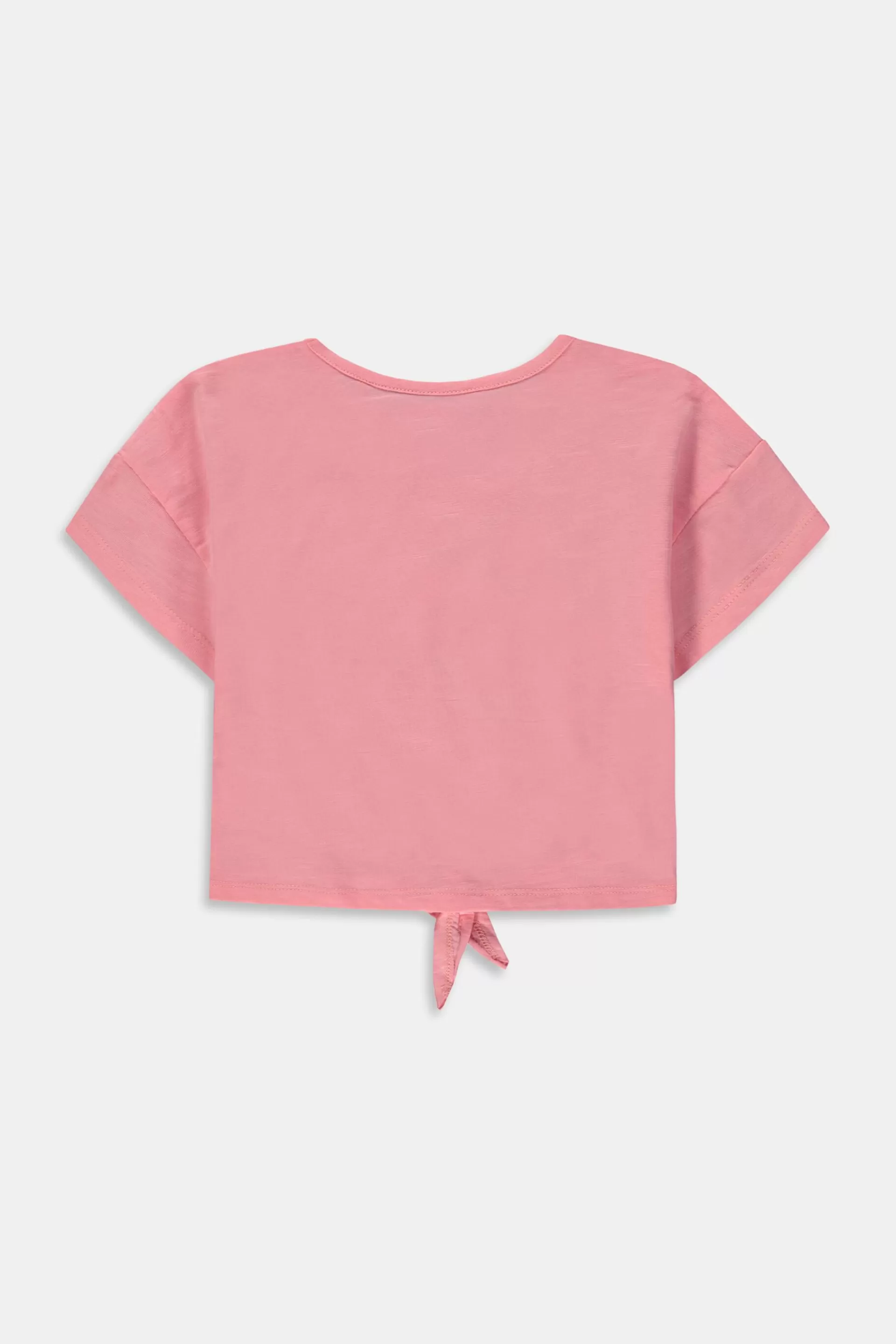 T-Shirt mit Print und Bindeknoten vorne-ESPRIT Cheap