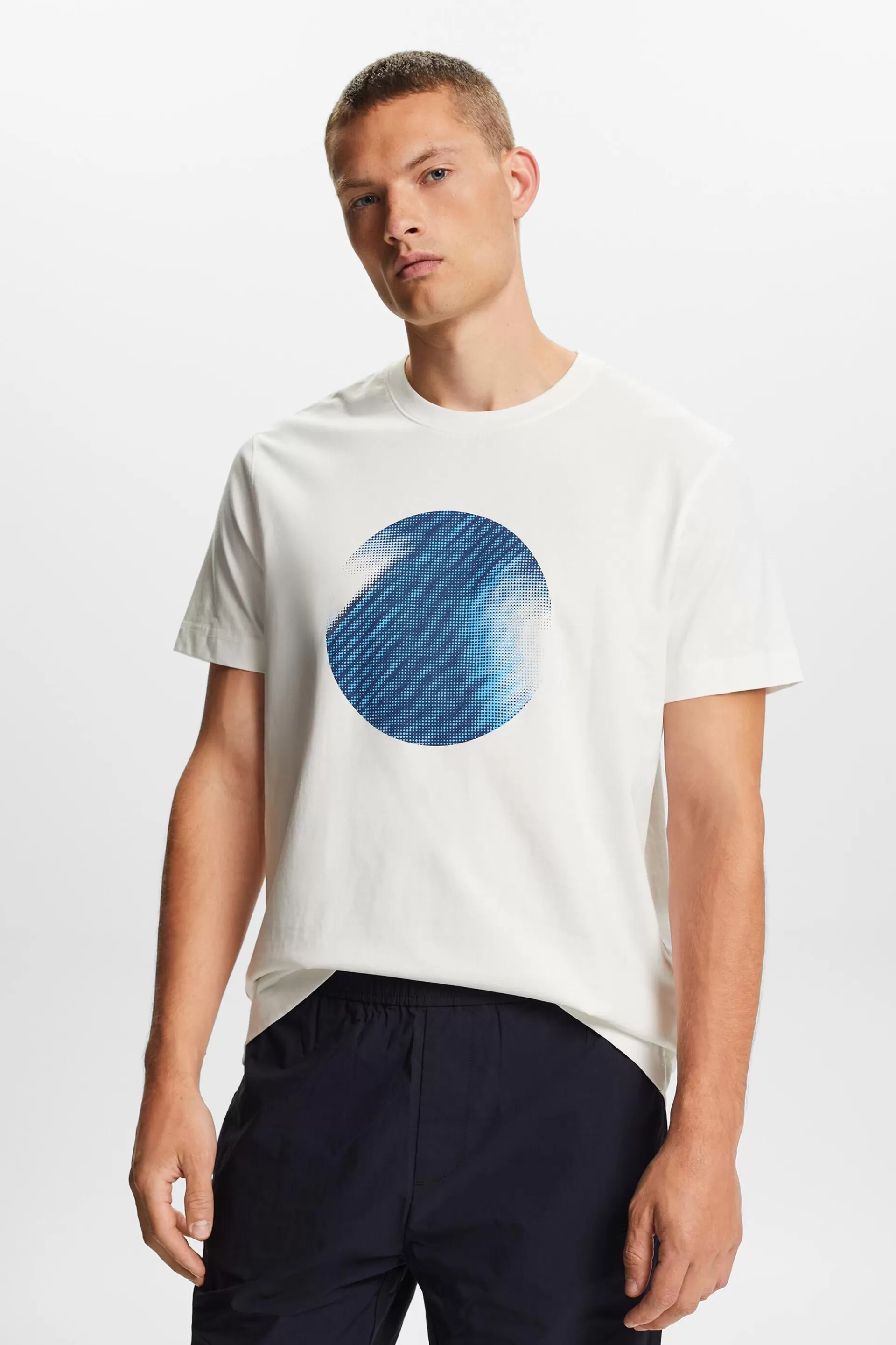 T-Shirt mit Print vorne, 100 % Baumwolle-ESPRIT Clearance