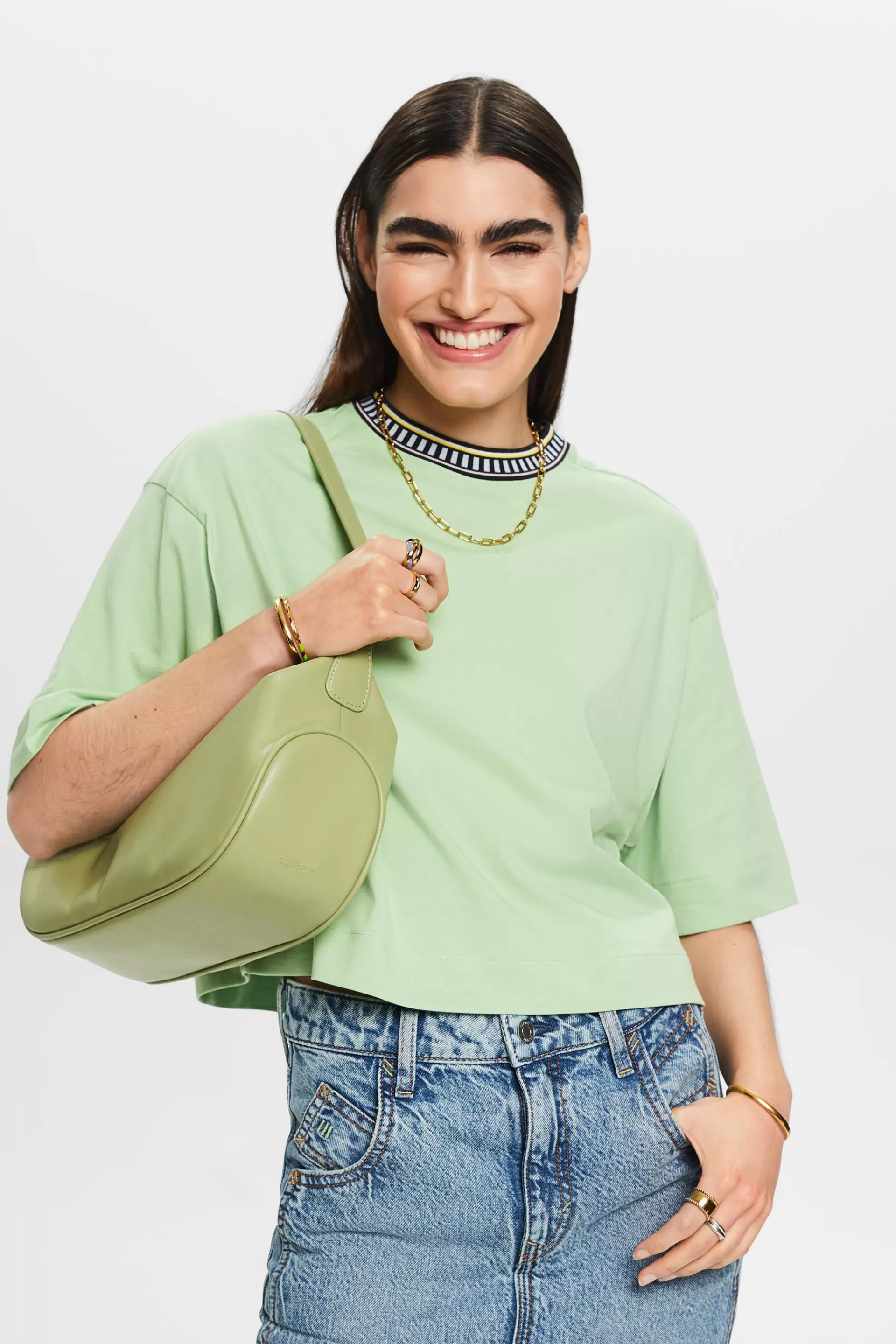 T-Shirt mit Rundhalsausschnitt-ESPRIT Store