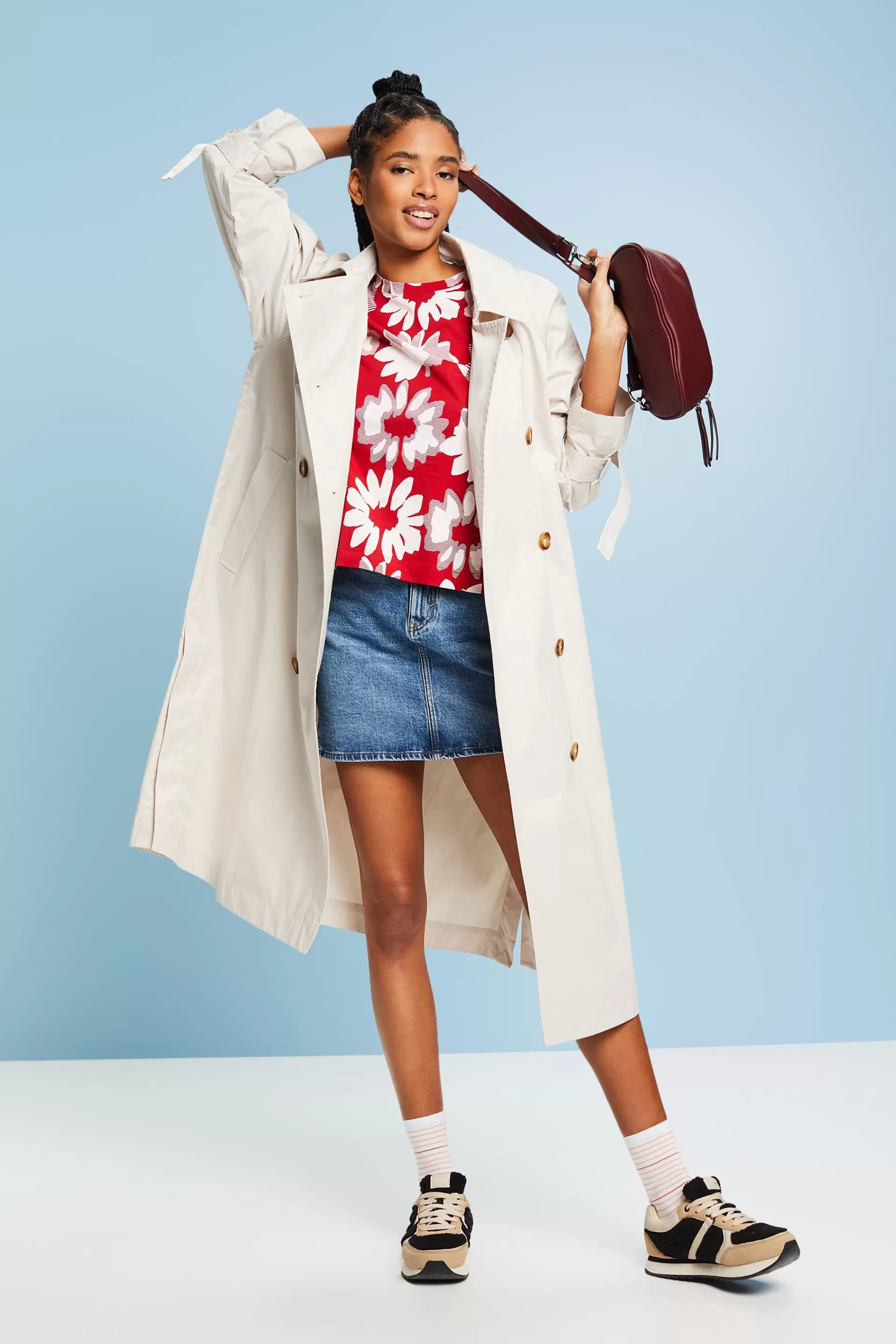T-Shirt mit Rundhalsausschnitt und Print-ESPRIT Discount