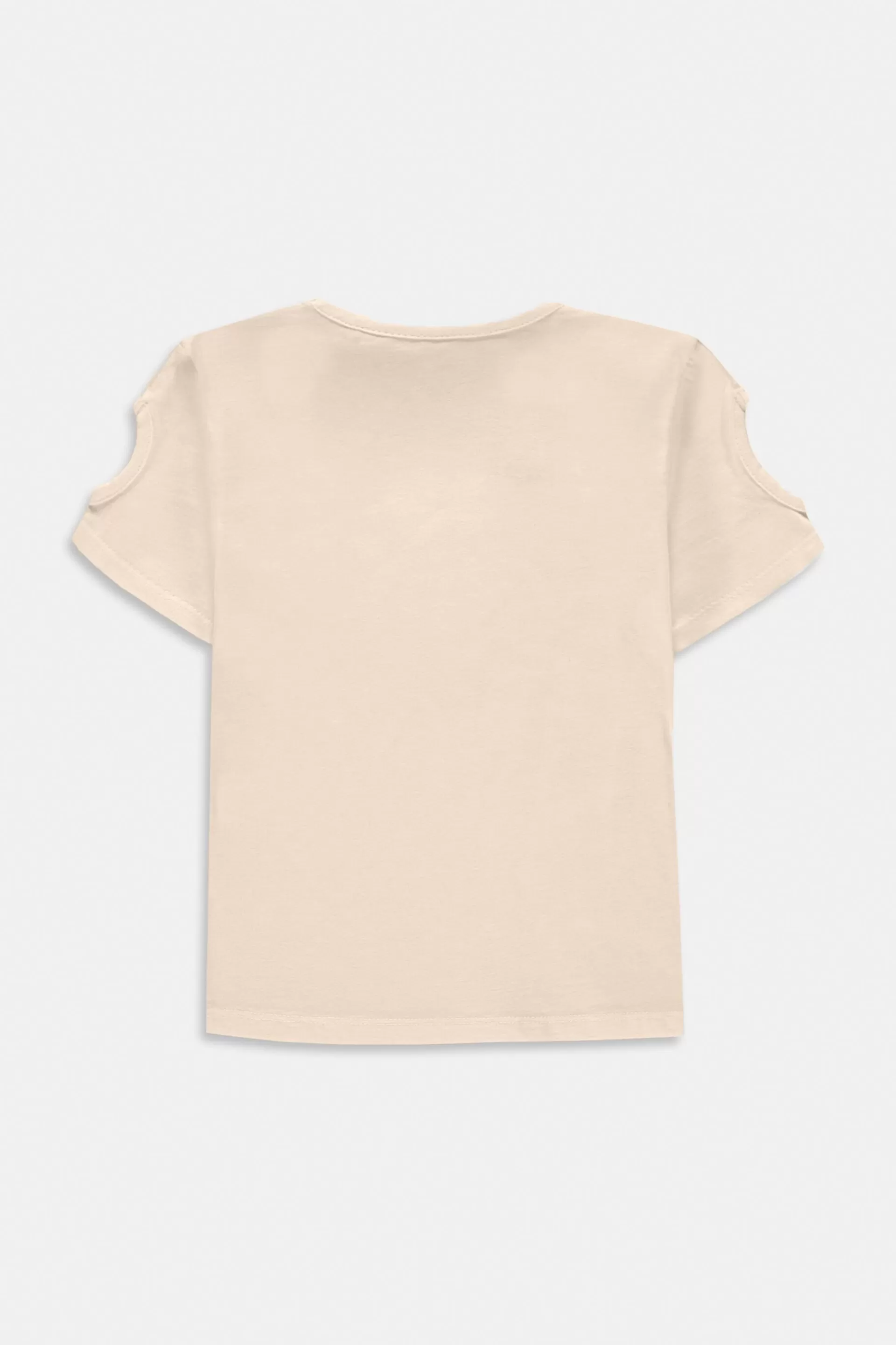 T-Shirt mit Slub-Struktur und Print vorne-ESPRIT Outlet