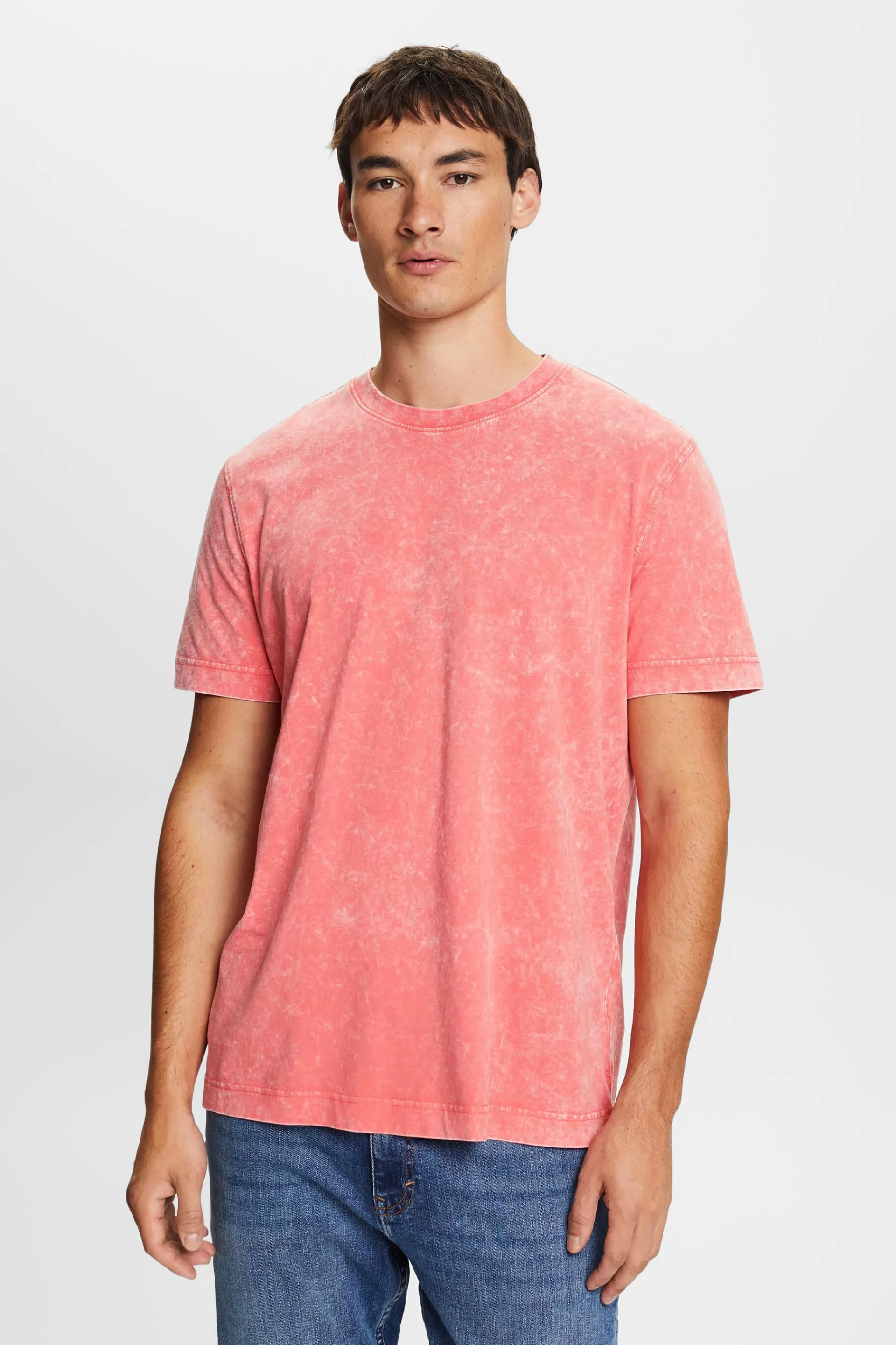 T-Shirt mit Stonewash-Effekt, 100 % Baumwolle-ESPRIT Best