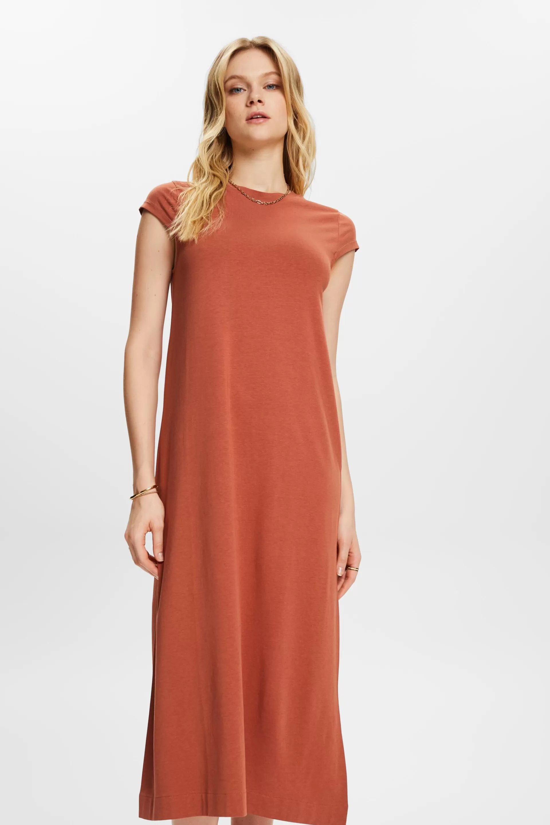 T-Shirt-Kleid in Midilänge aus Jersey-ESPRIT Clearance
