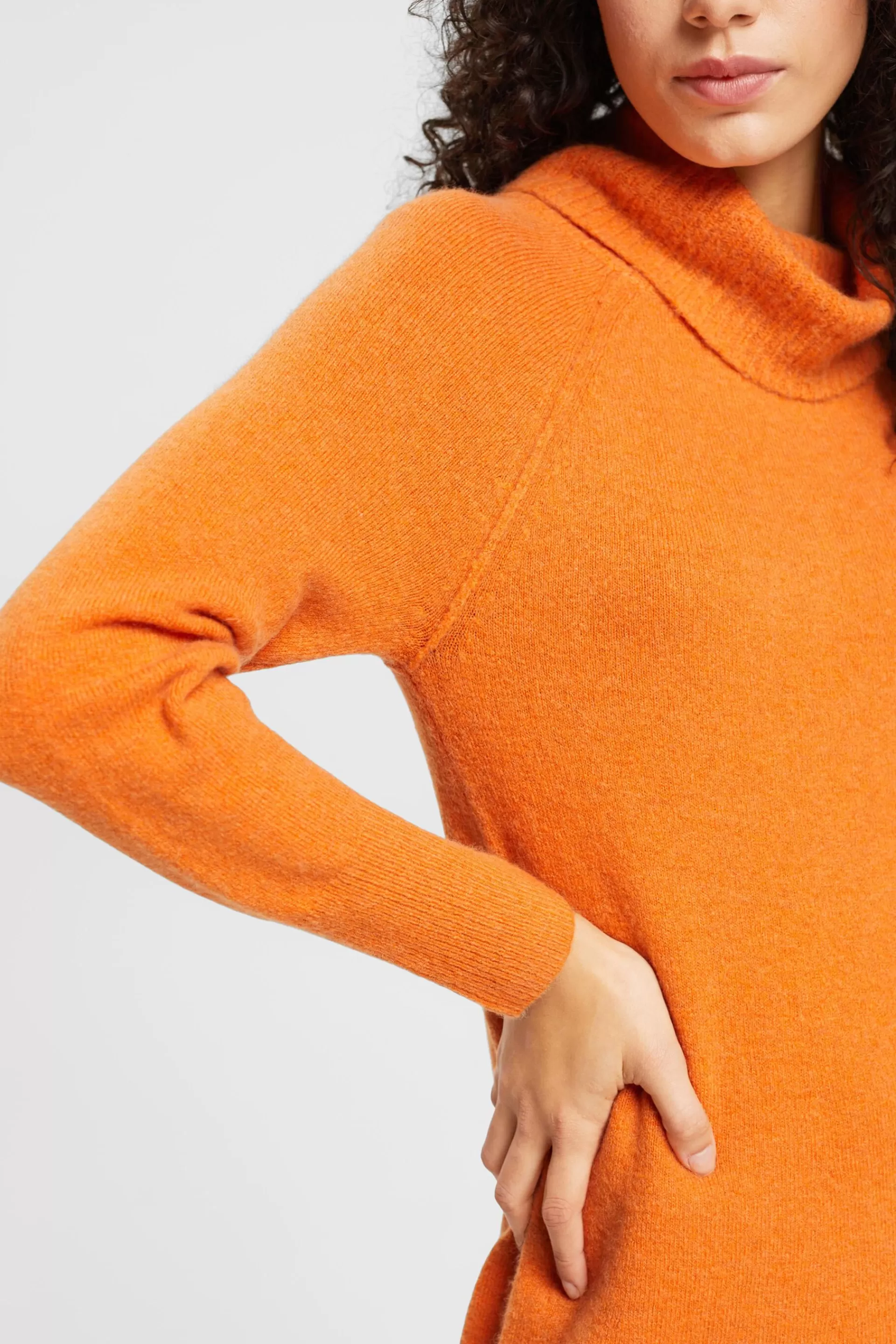 Turtleneck-Kleid aus Wollmix-ESPRIT New