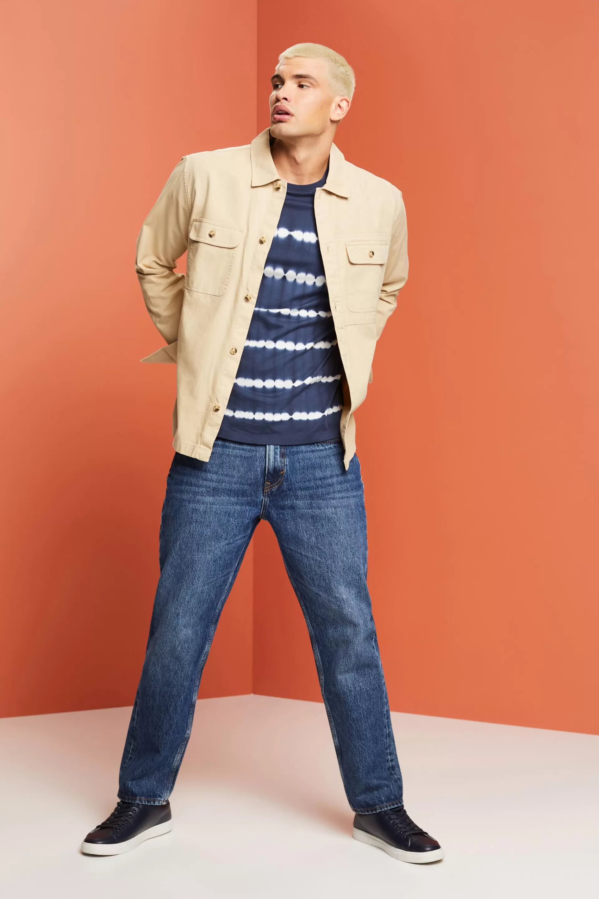 Twill-Overshirt, 100 % Baumwolle-ESPRIT Online