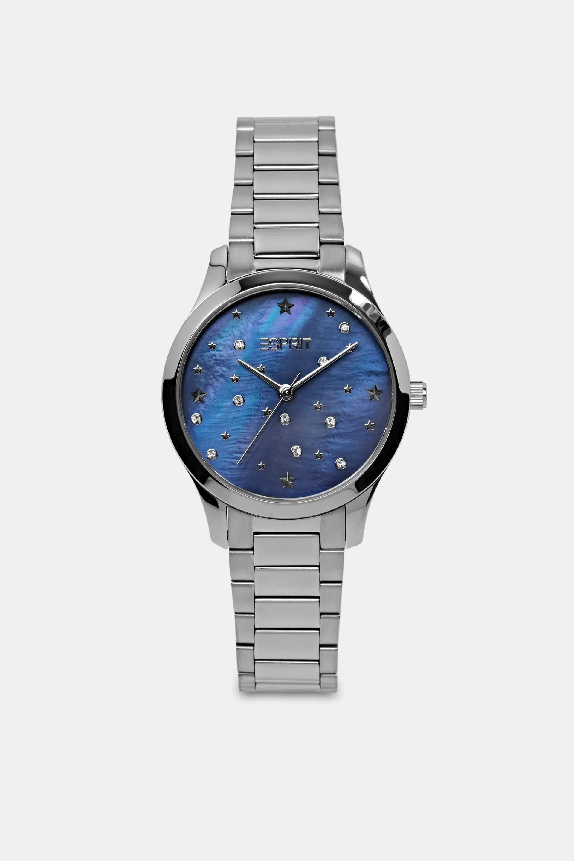 Uhren-Set aus Edelstahl mit Zirkoniasteinen-ESPRIT Store