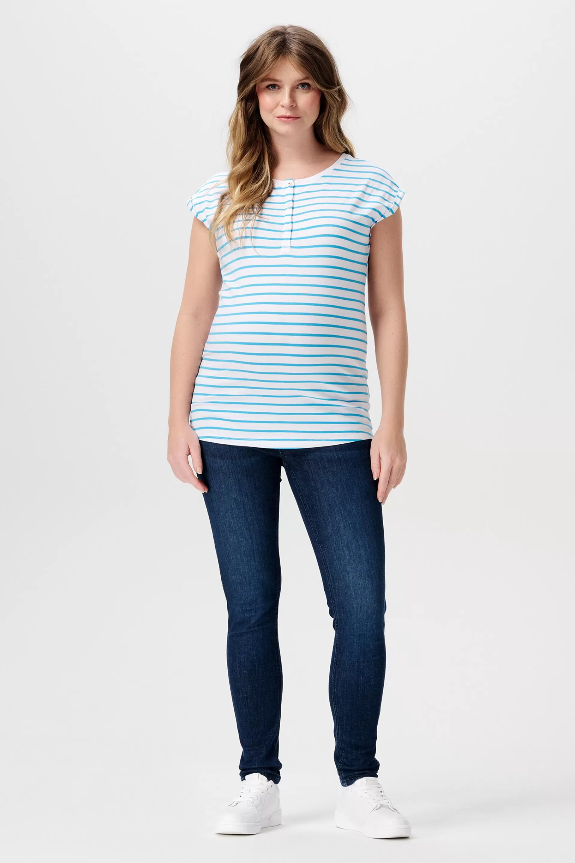 Umstands-Henley-Shirt aus Bio-Baumwollmix-ESPRIT Best