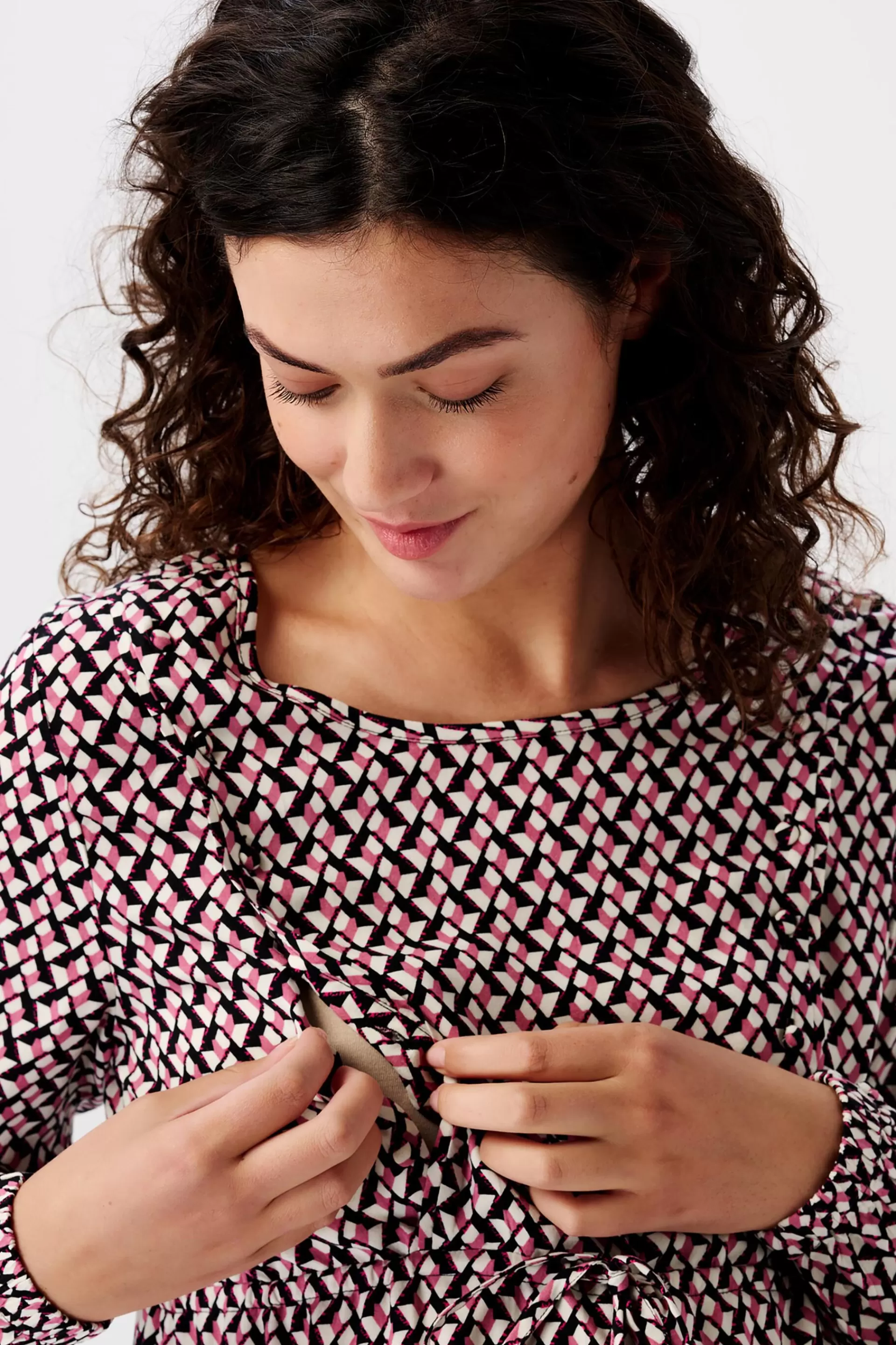 Umstands-Midikleid mit Stillfunktion-ESPRIT Online
