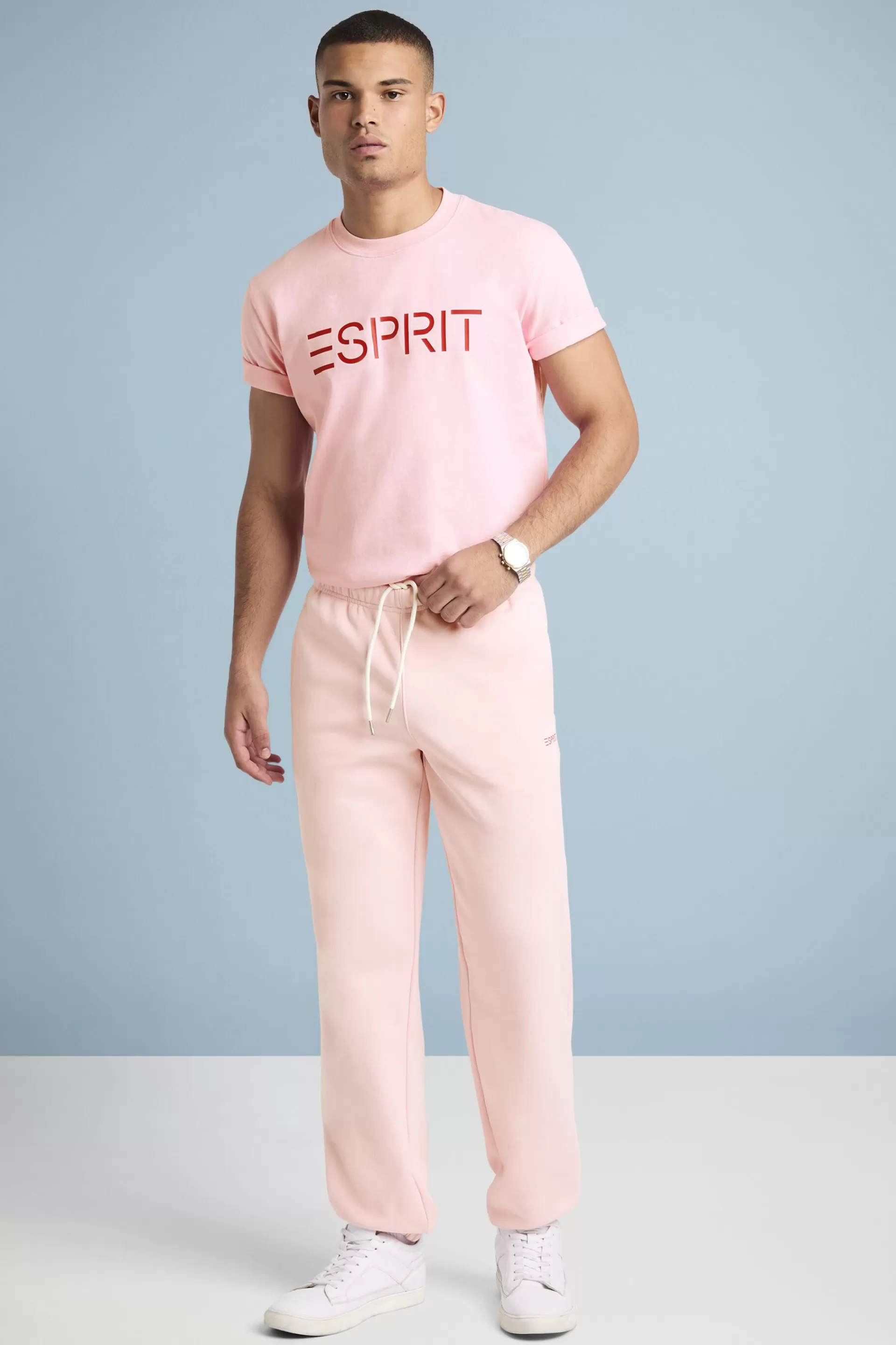 Unisex Logo-Sweathose aus Baumwollfleece-ESPRIT Hot