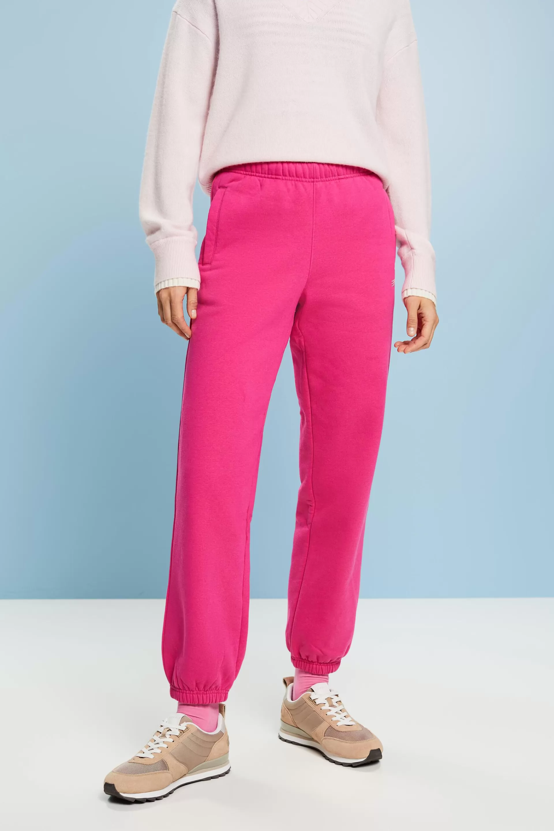Unisex Logo-Sweathose aus Baumwollfleece-ESPRIT Fashion