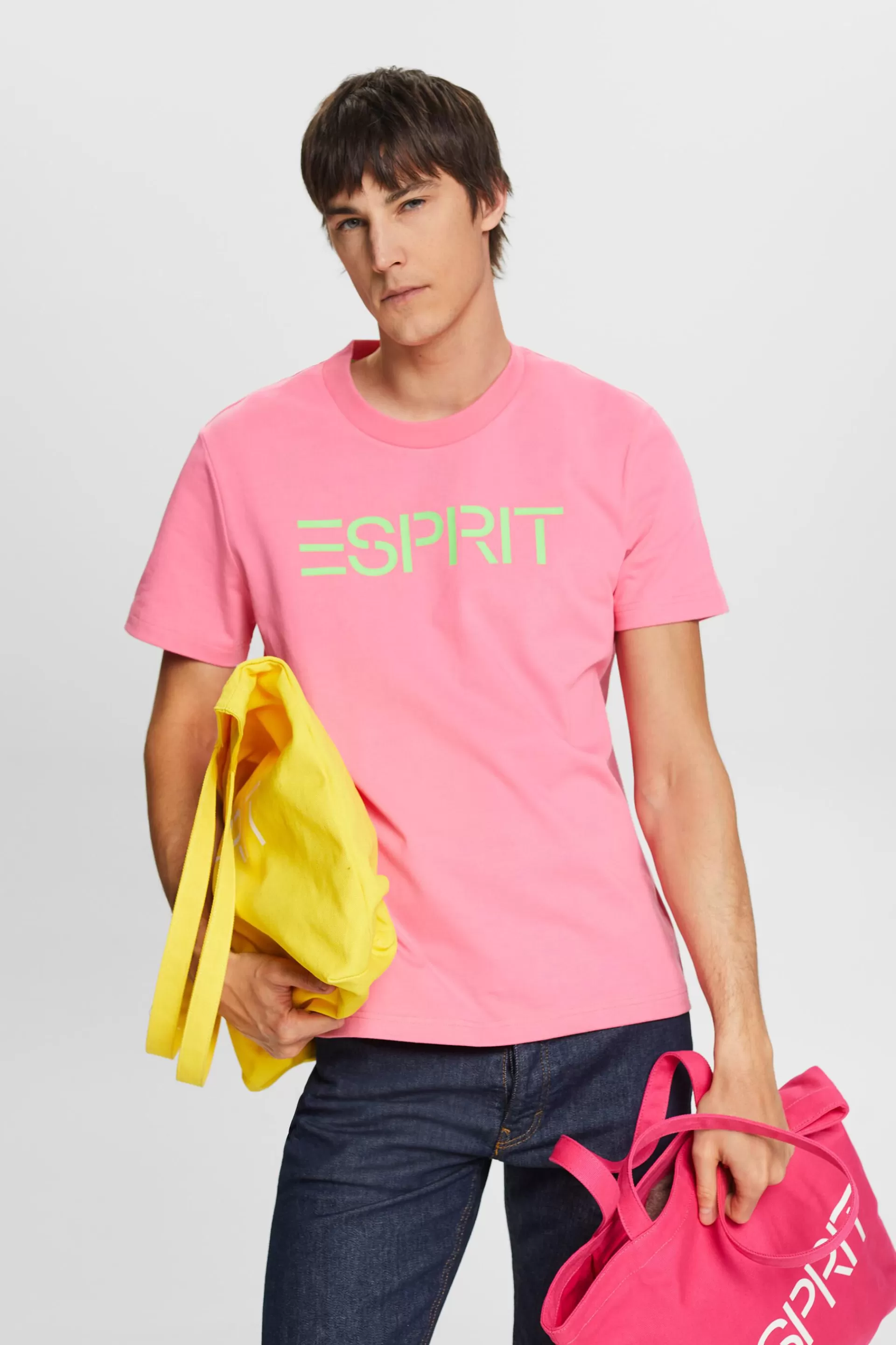Unisex Logo-T-Shirt aus Baumwolljersey-ESPRIT Store