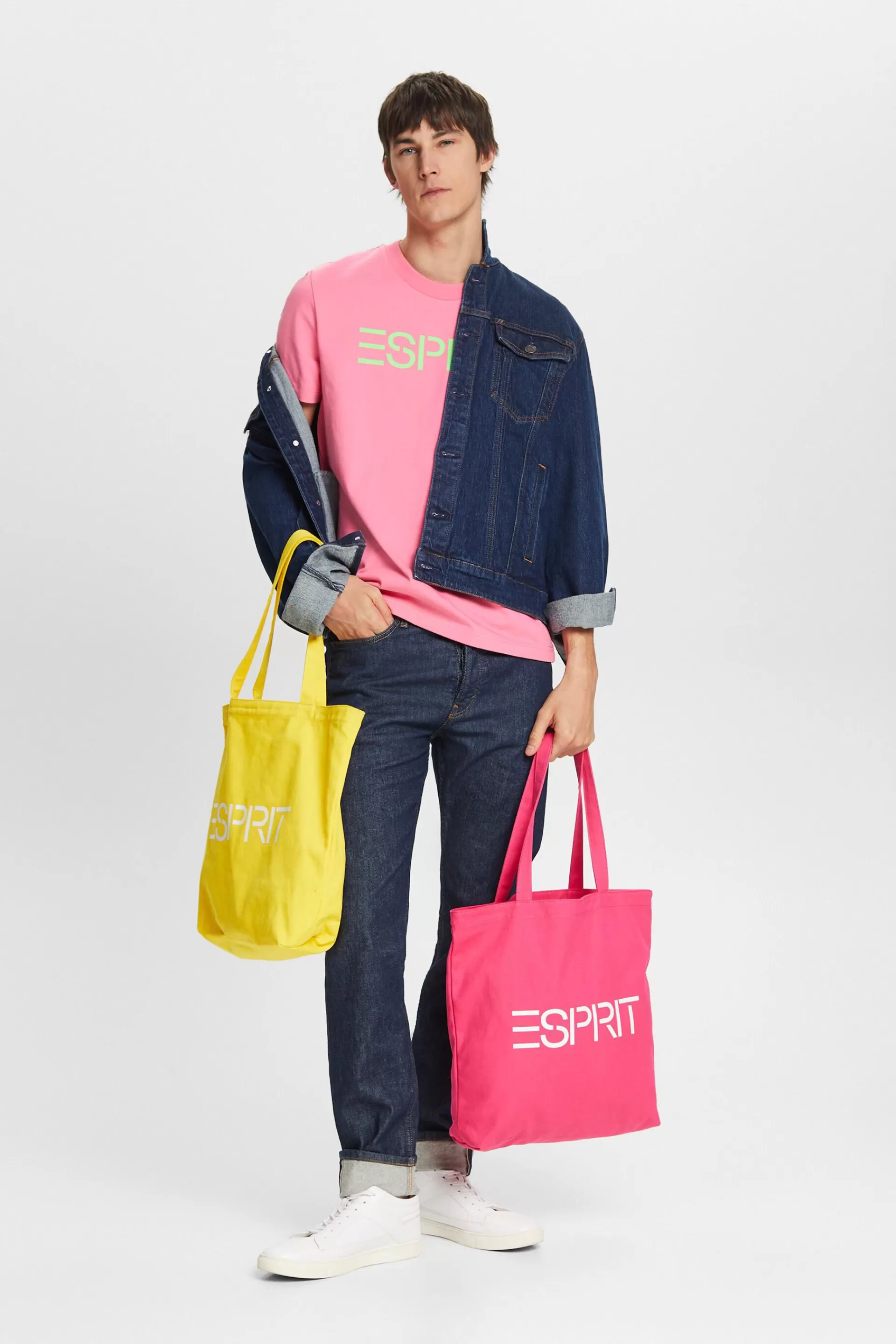Unisex Logo-T-Shirt aus Baumwolljersey-ESPRIT Store