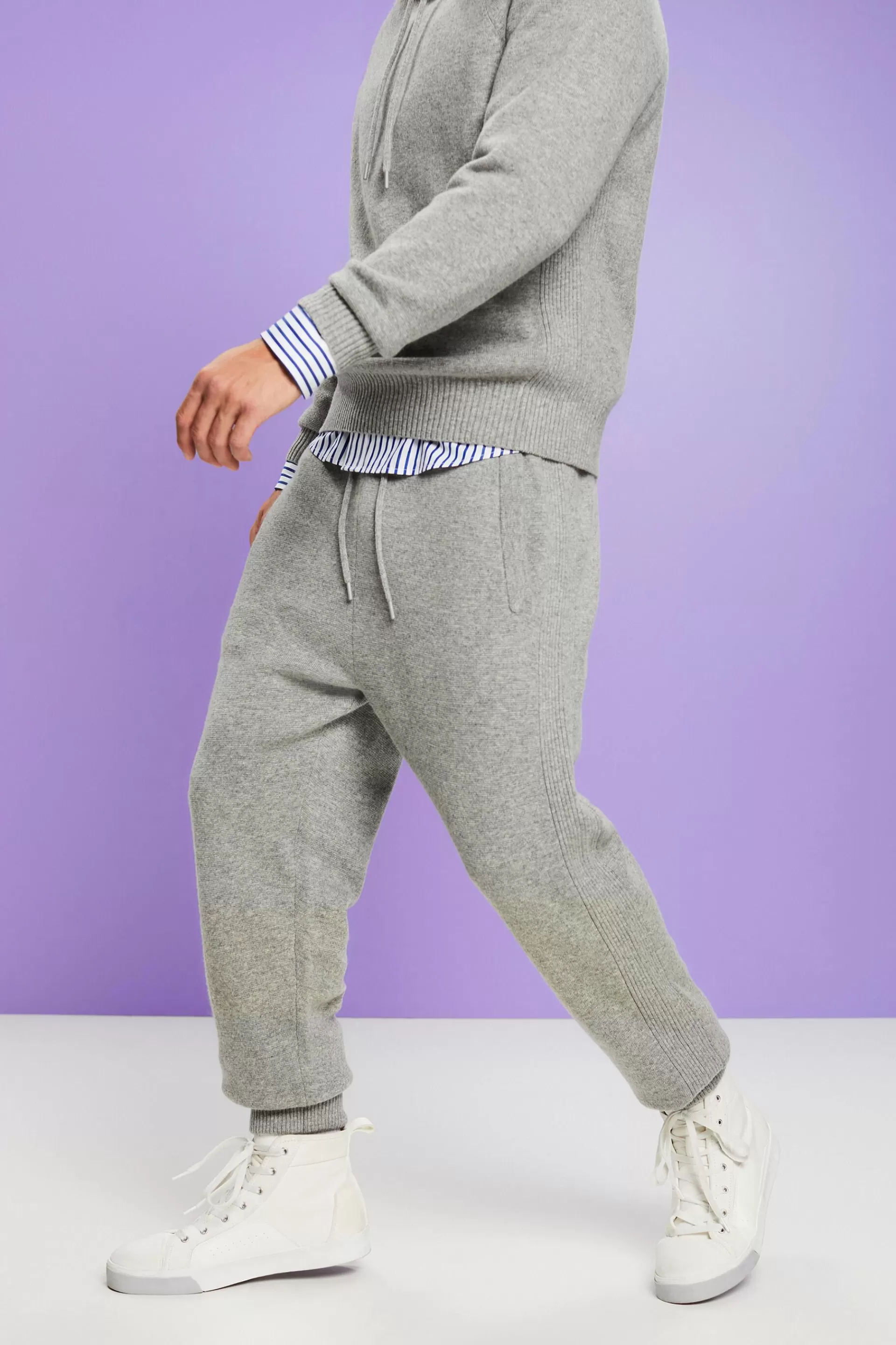 Unisex Strick-Jogginghose aus Wolle und Kaschmir-ESPRIT Clearance