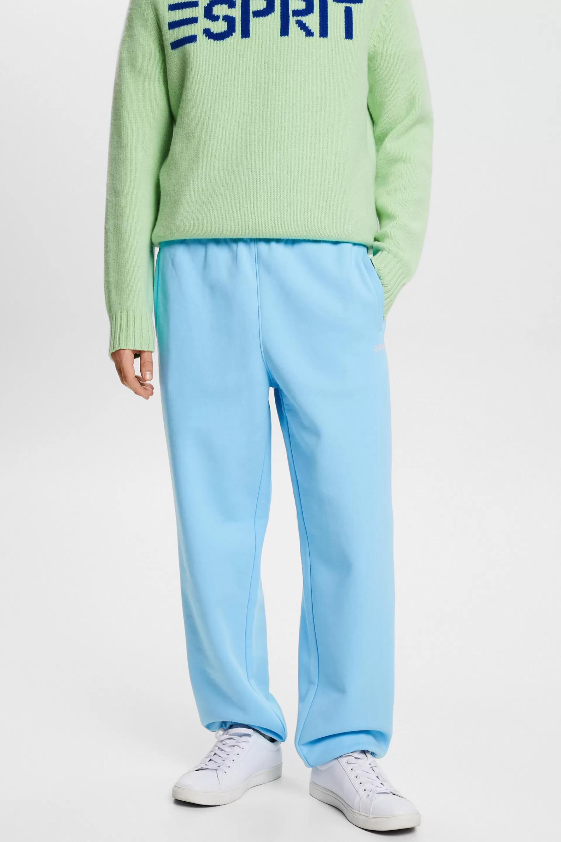Unisex-Jogginghose aus Baumwollfleece mit Logo-ESPRIT New