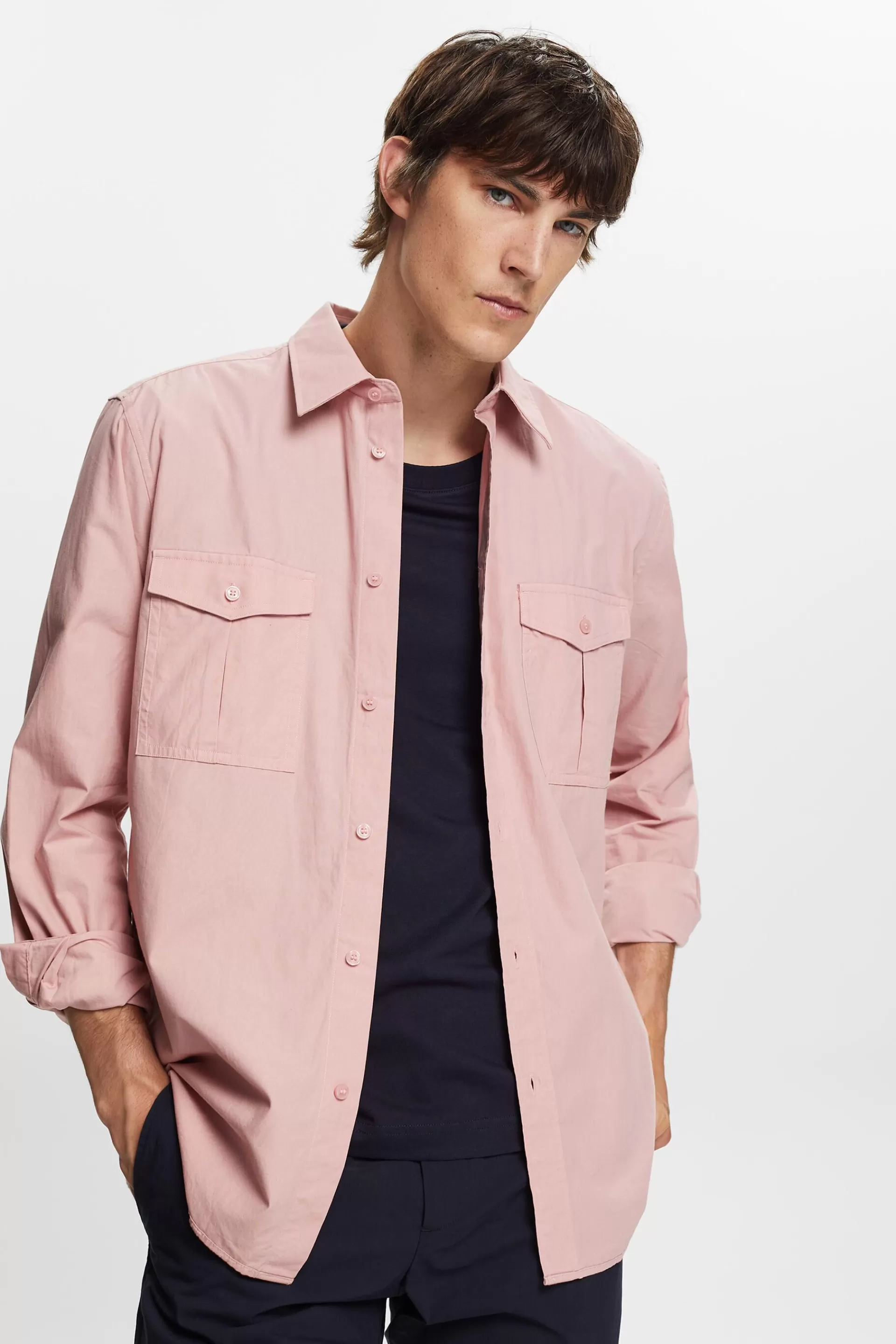 Utility-Hemd aus Baumwolle-ESPRIT Fashion