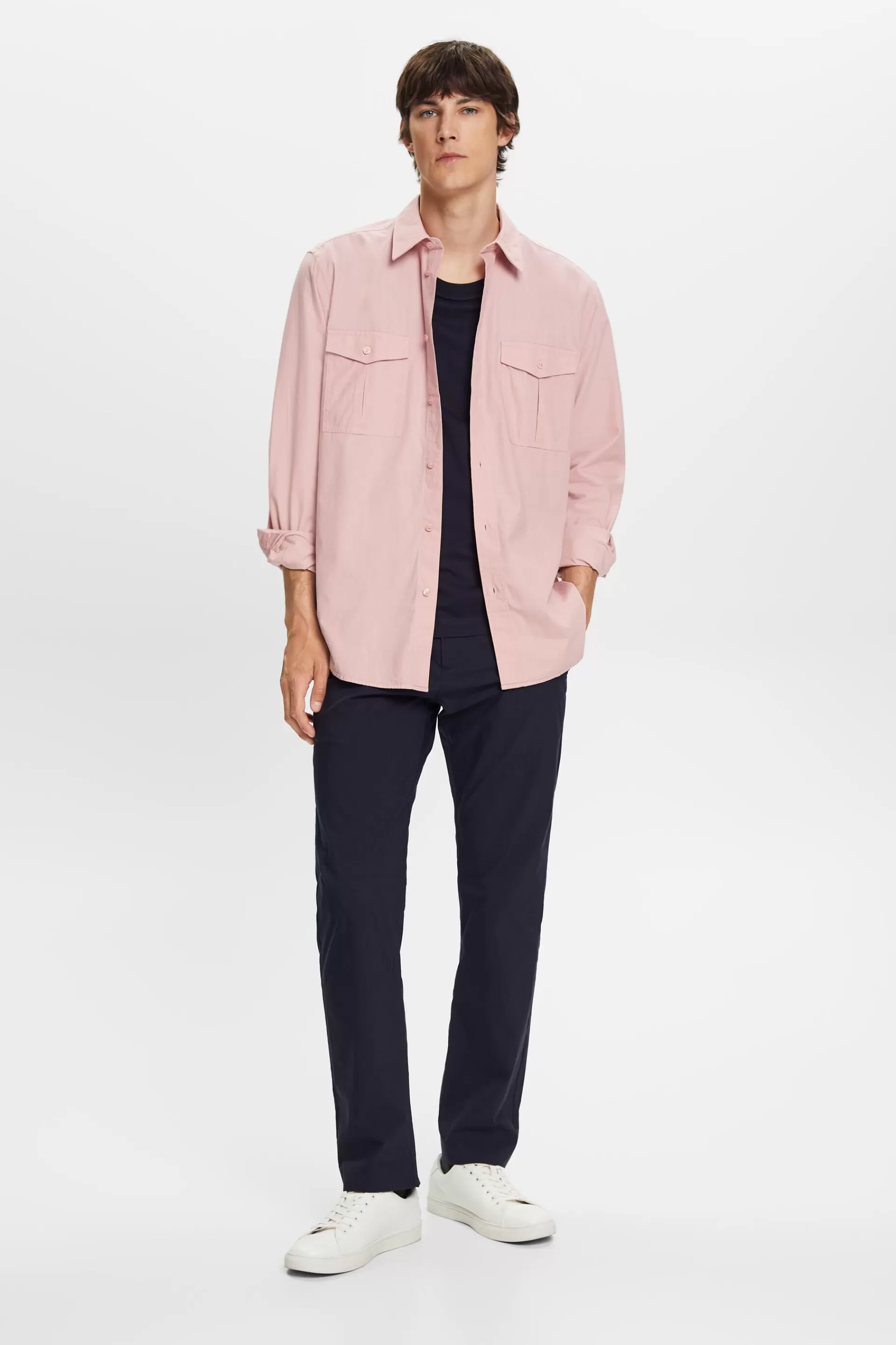 Utility-Hemd aus Baumwolle-ESPRIT Fashion