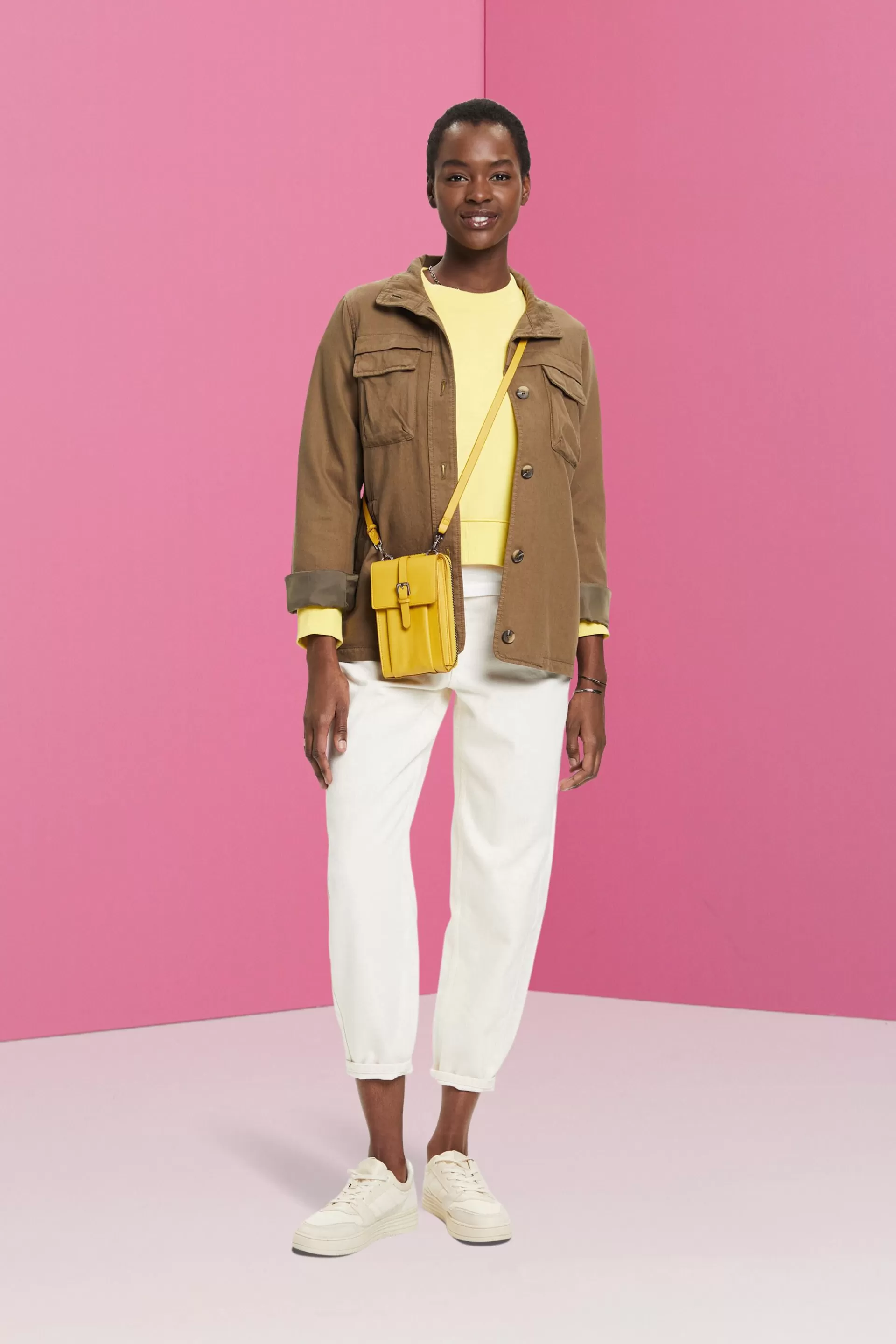 Utility-Jacke mit elastischem Taillenbund-ESPRIT Fashion