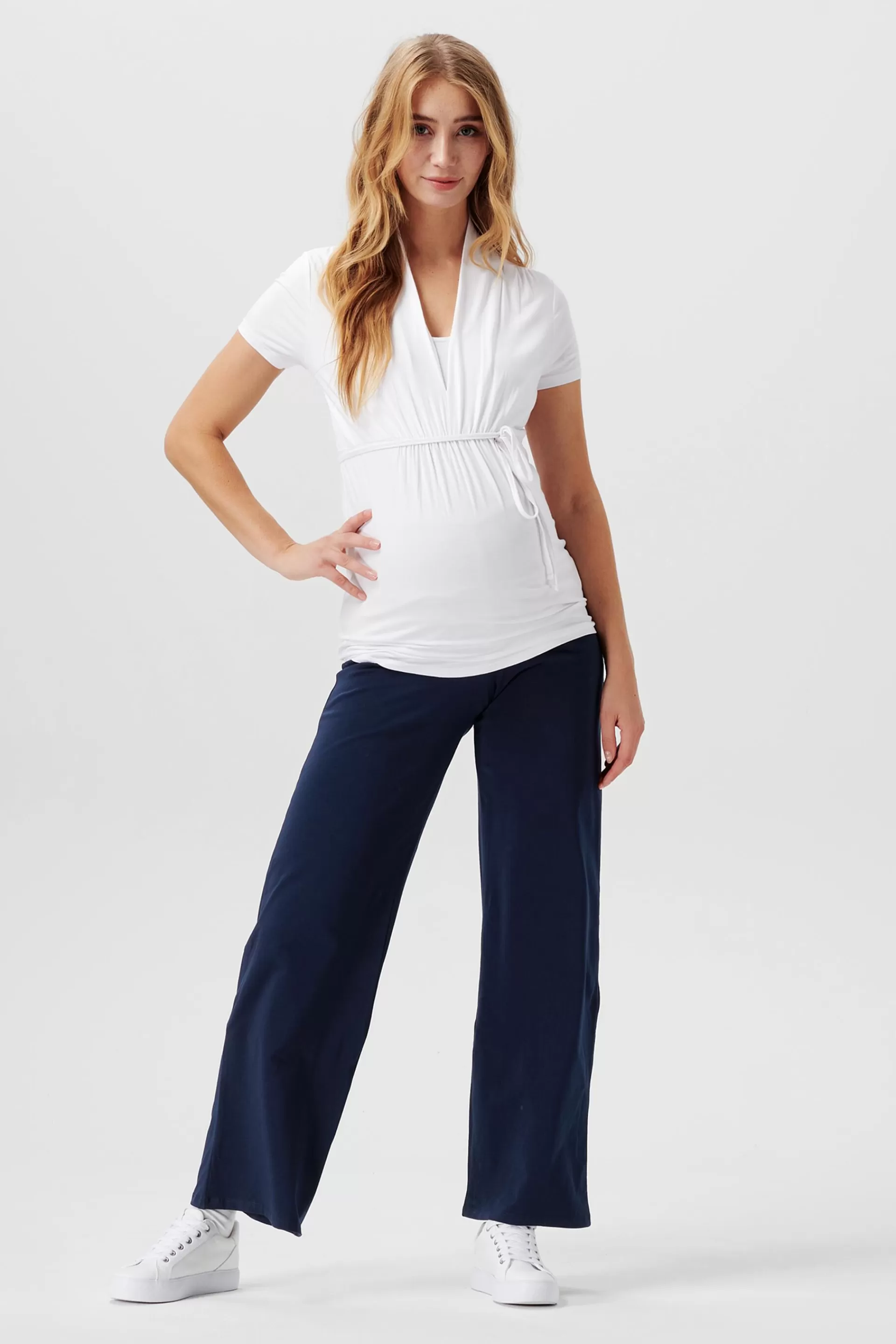 Überbauchhose aus Jersey, Bio-Baumwolle-ESPRIT Outlet