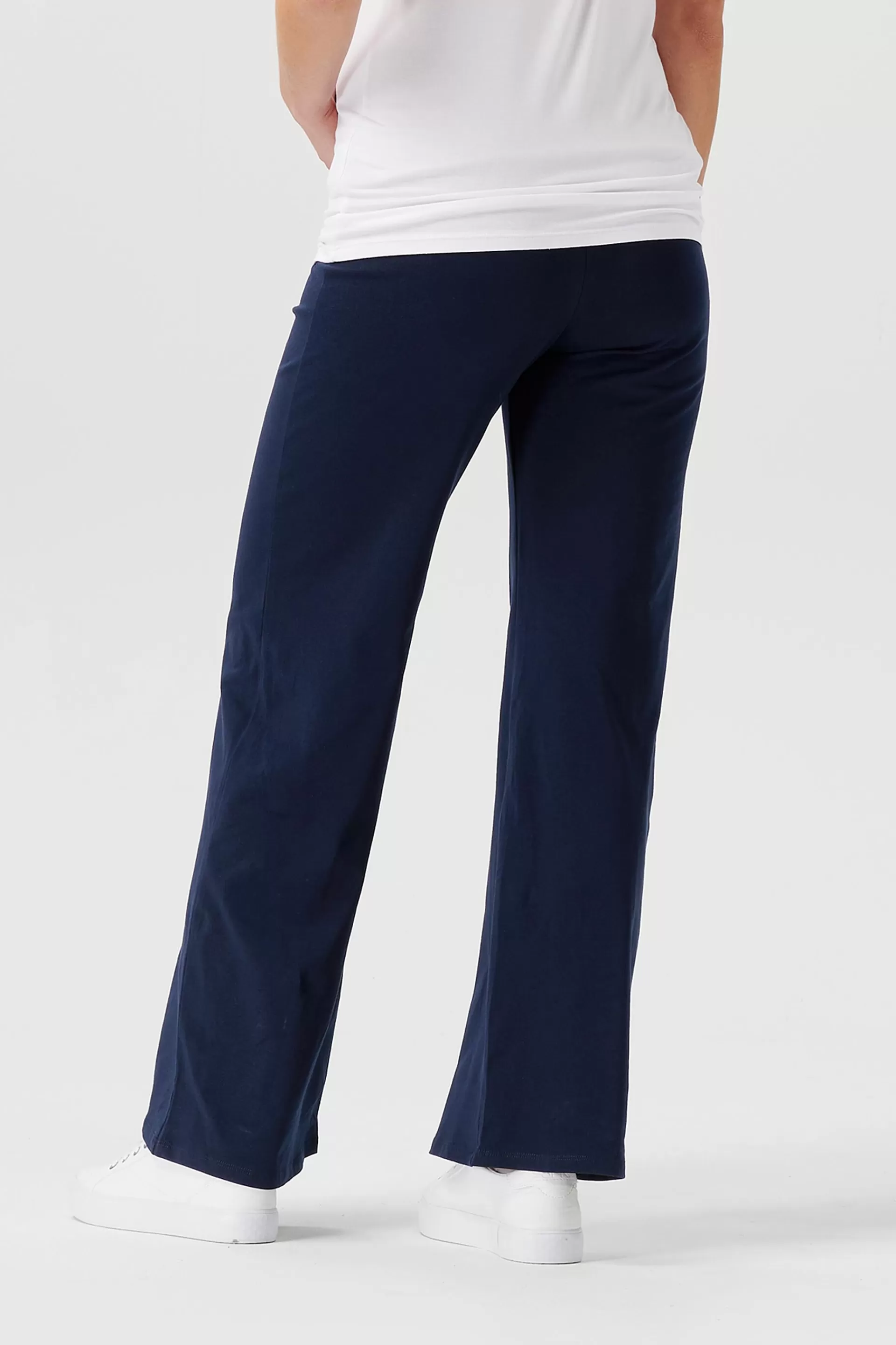 Überbauchhose aus Jersey, Bio-Baumwolle-ESPRIT Outlet