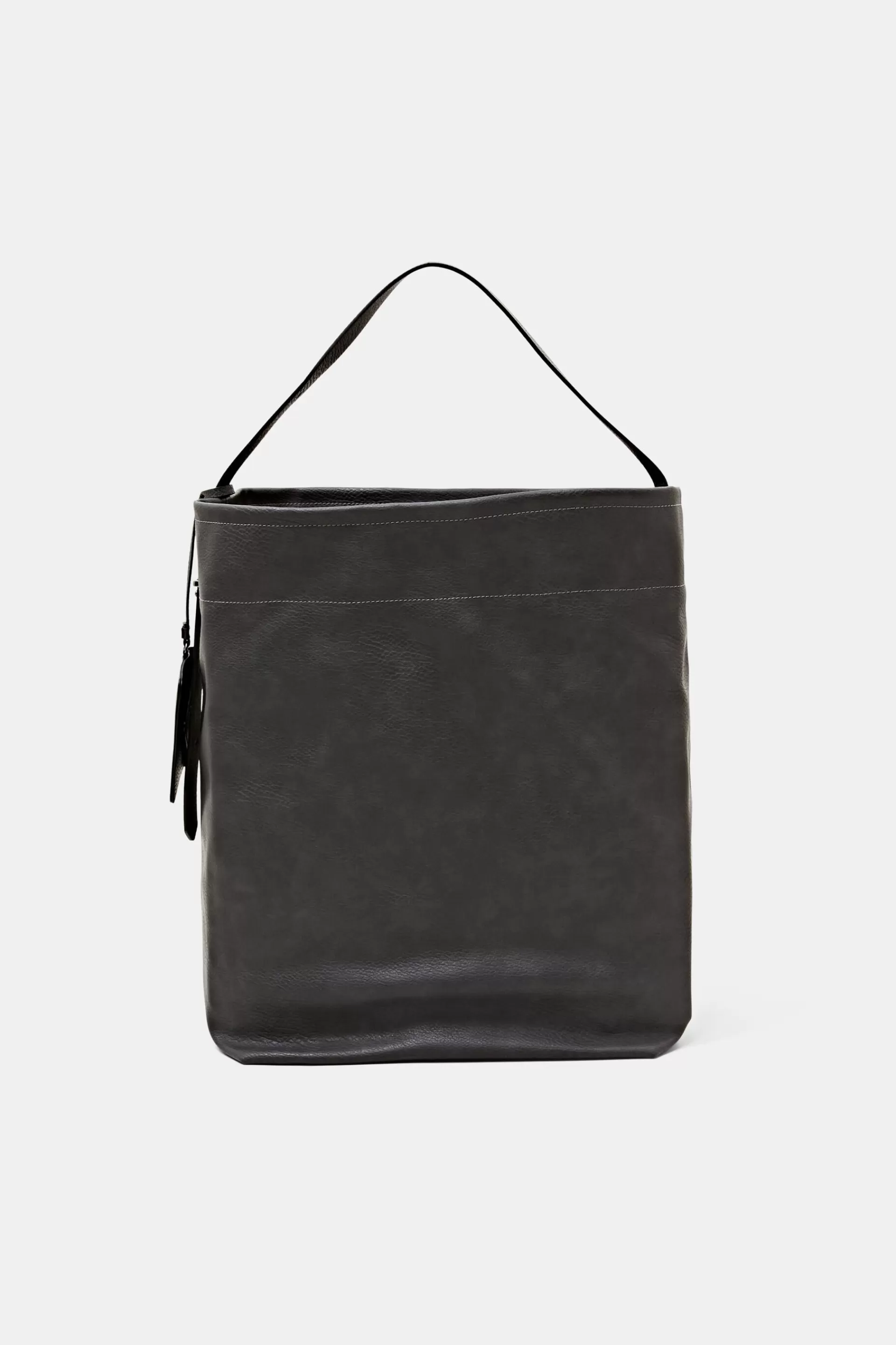 Übergroße Hobo-Tasche in veganer Lederoptik-ESPRIT Shop
