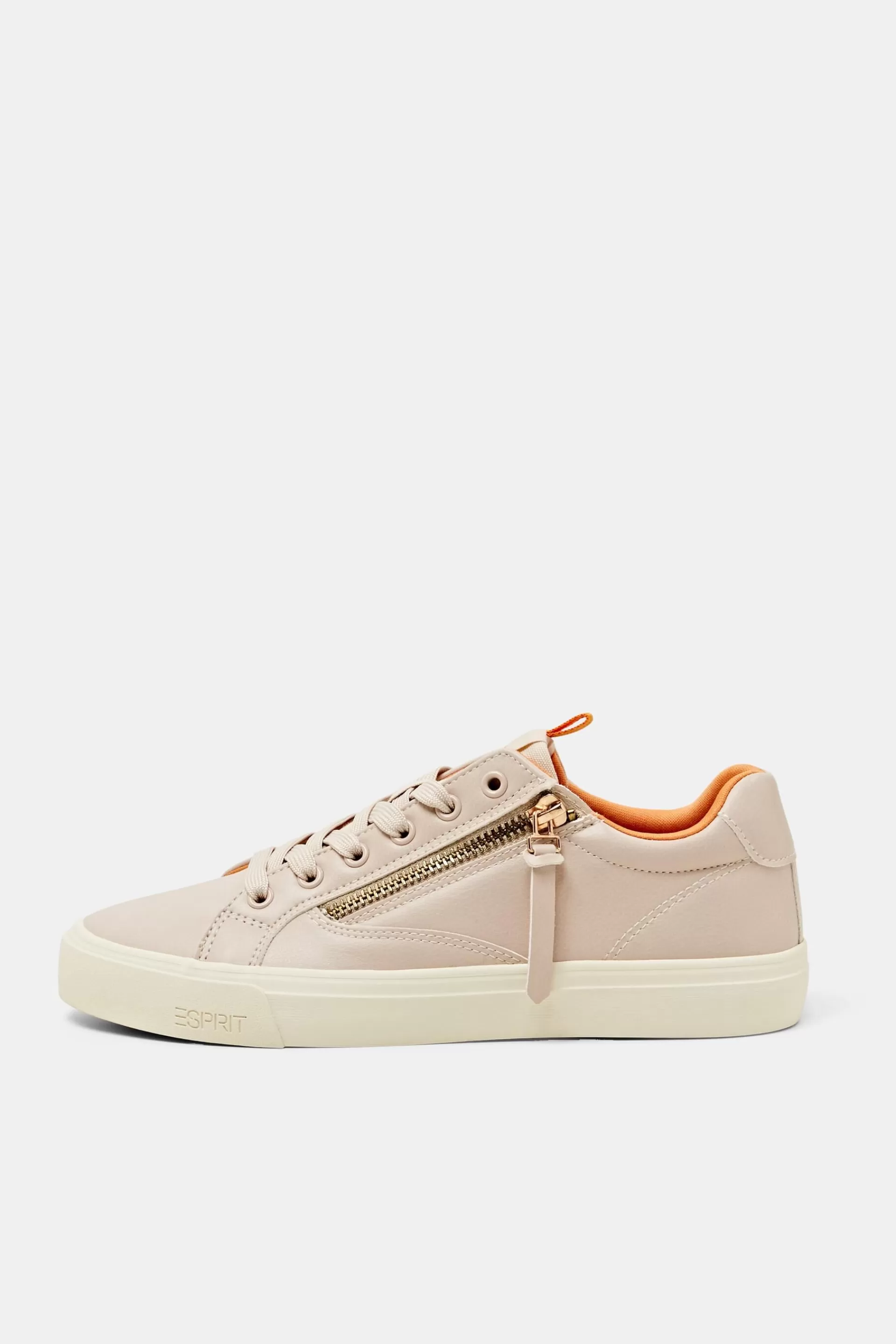 Vegane Sneakers mit Schnürung und Reißverschluss-ESPRIT Best