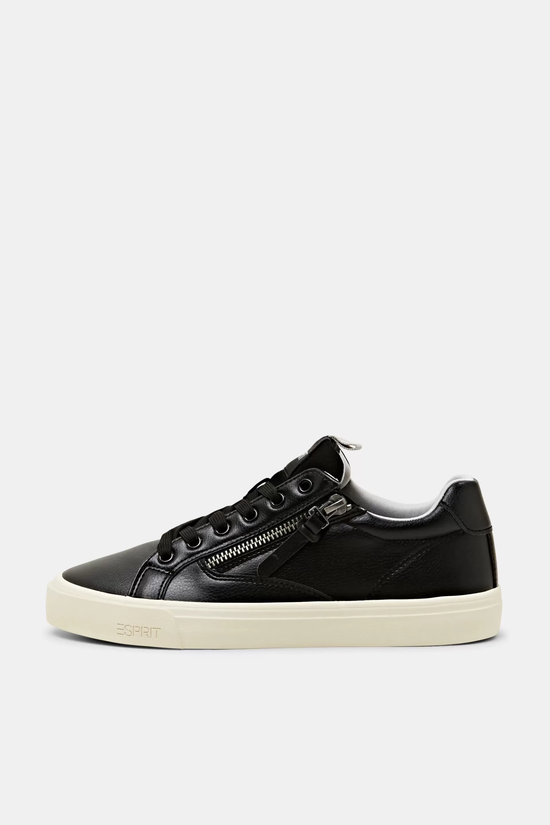 Vegane Sneakers mit Schnürung und Reißverschluss-ESPRIT Cheap