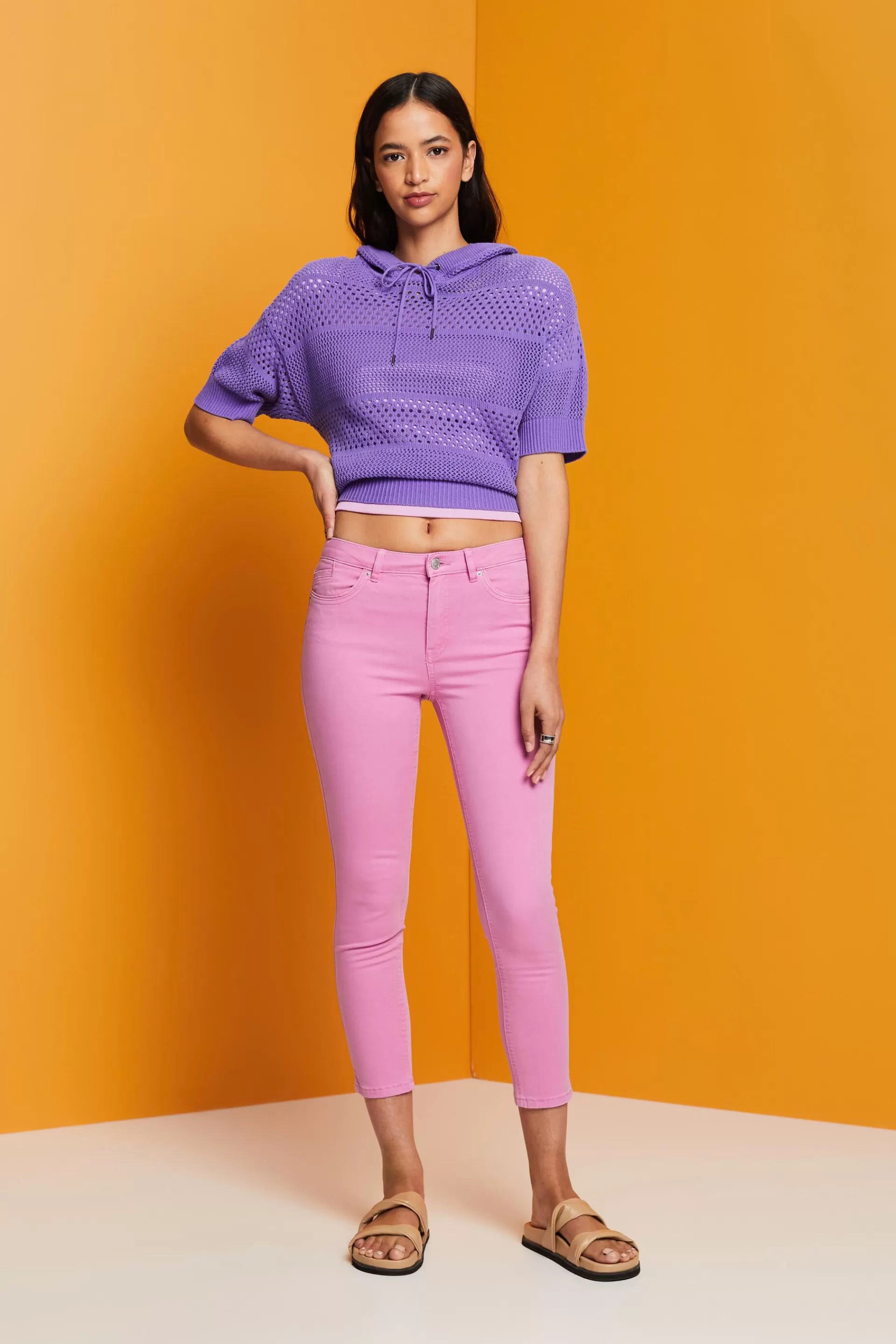 Verkürzte Skinny-Hose-ESPRIT Online