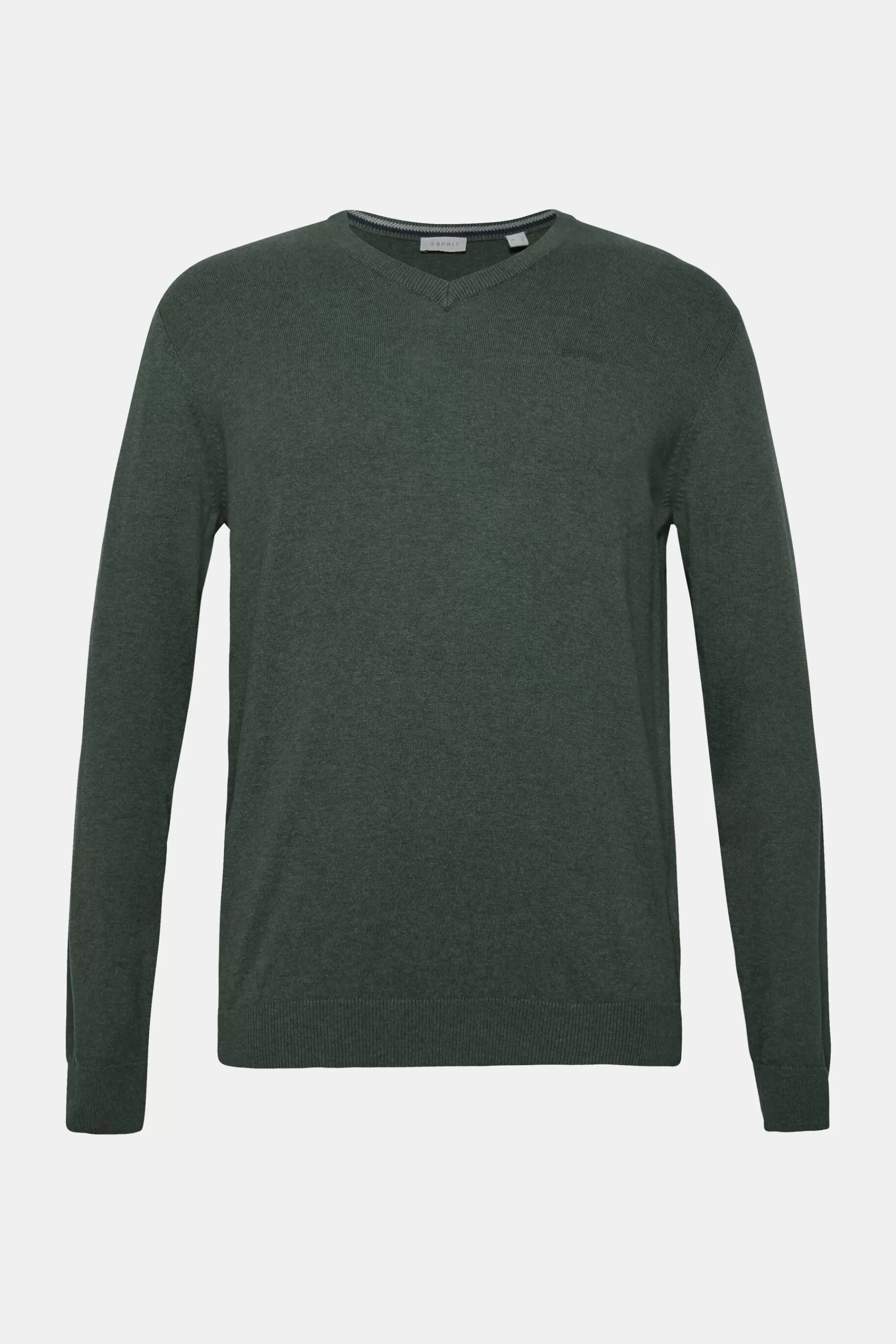 V-Neck-Pullover, 100% Baumwolle-ESPRIT Store