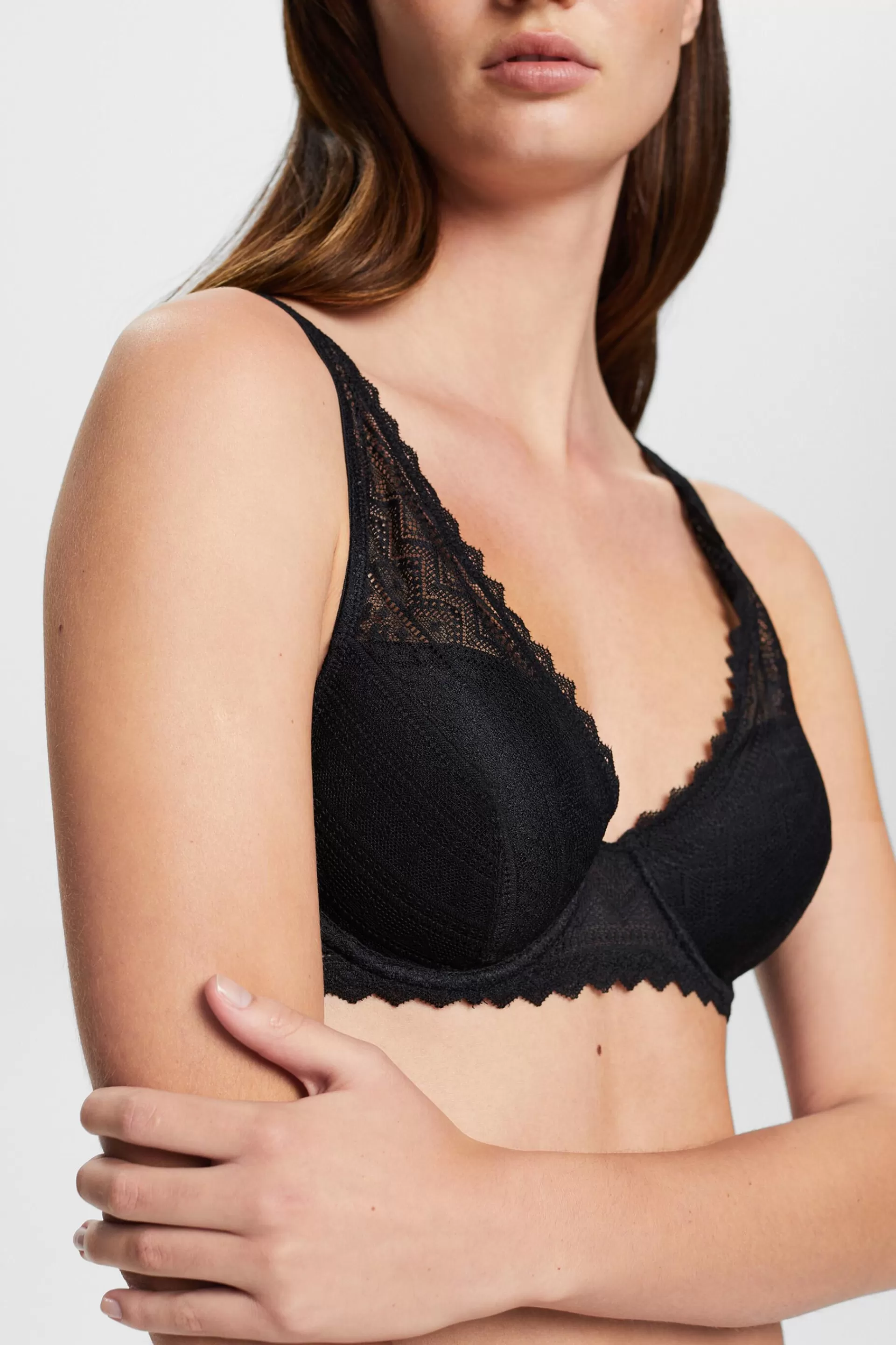 Wattierter BH mit grafischer Spitze-ESPRIT Cheap