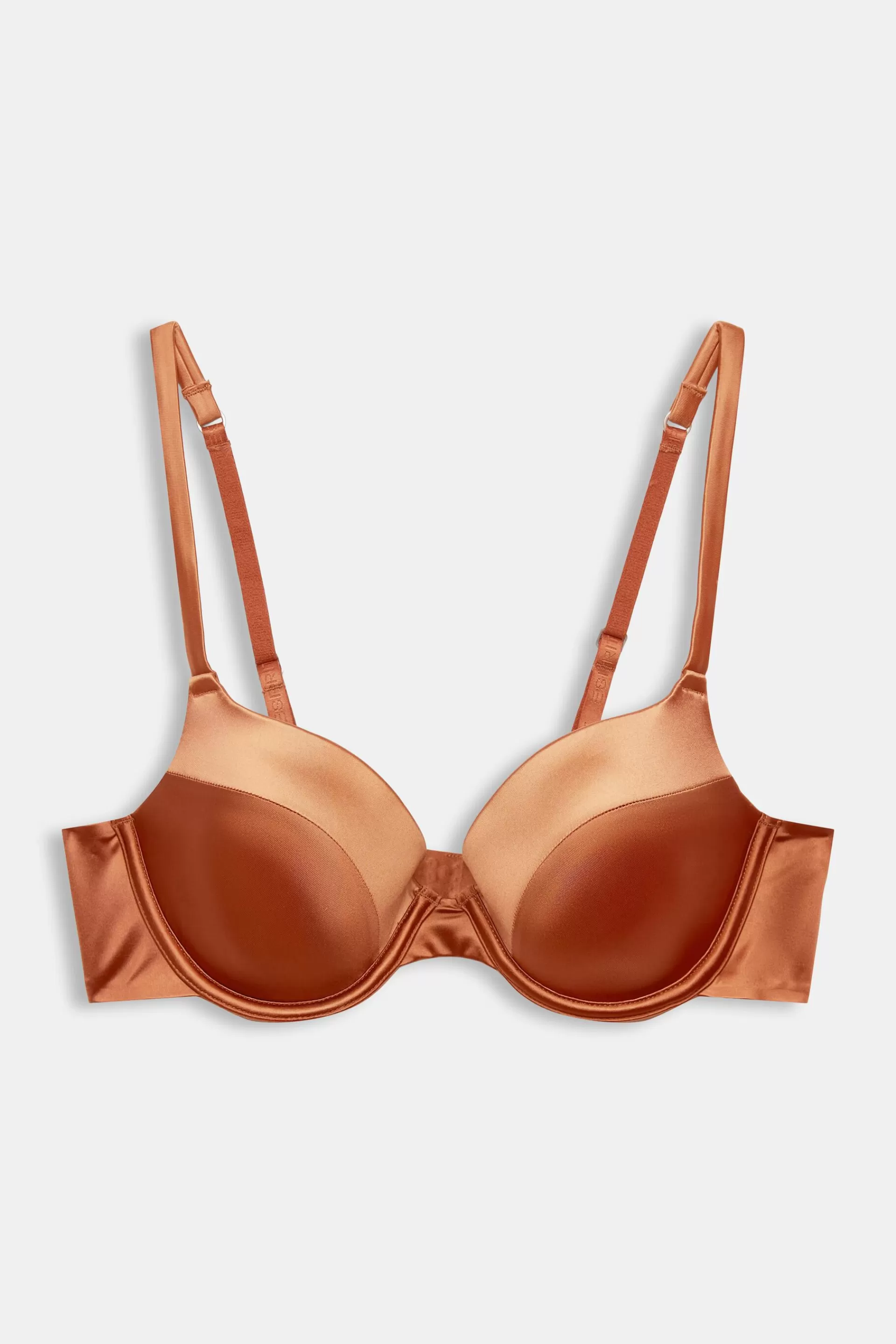 Wattierter Bügel-BH mit seidigem Glanz-ESPRIT Flash Sale